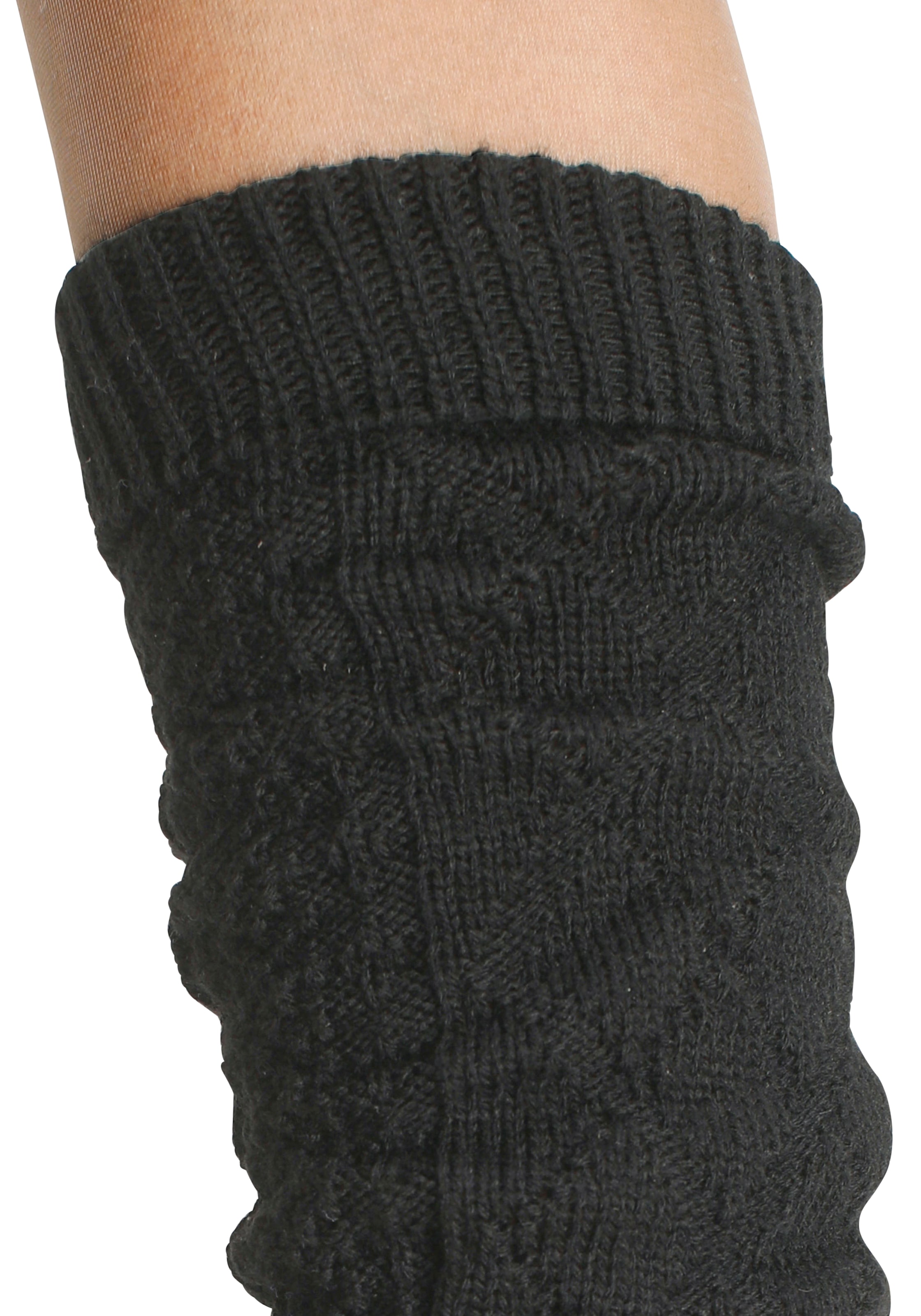 Lavana Stulpensocken, (Packung, 2 Paar), mit Zopfstrickmuster