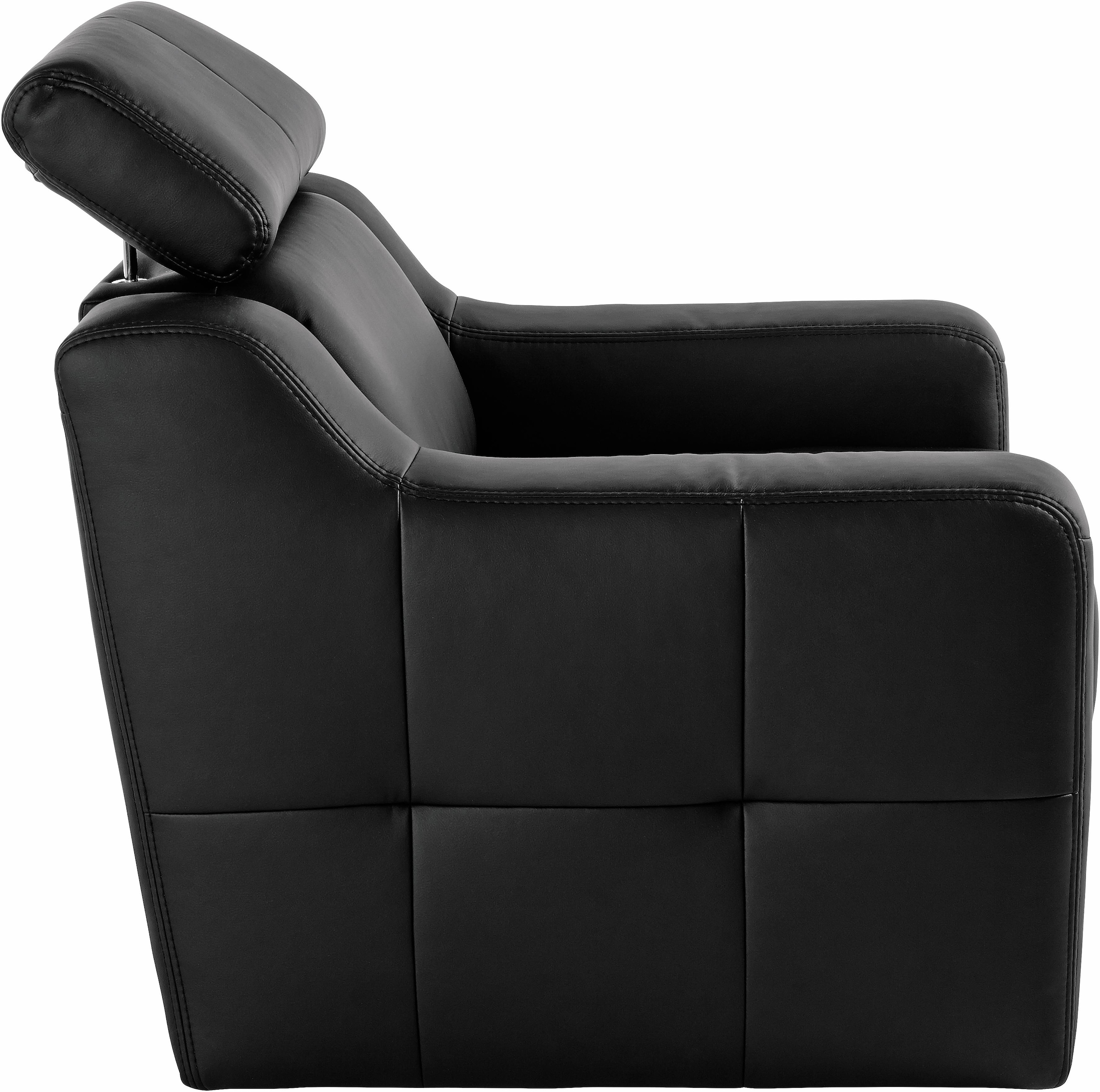 exxpo - sofa fashion Sessel »Lotos, Loungesessel«, mit Kopf- bzw. Rückenteilverstellung