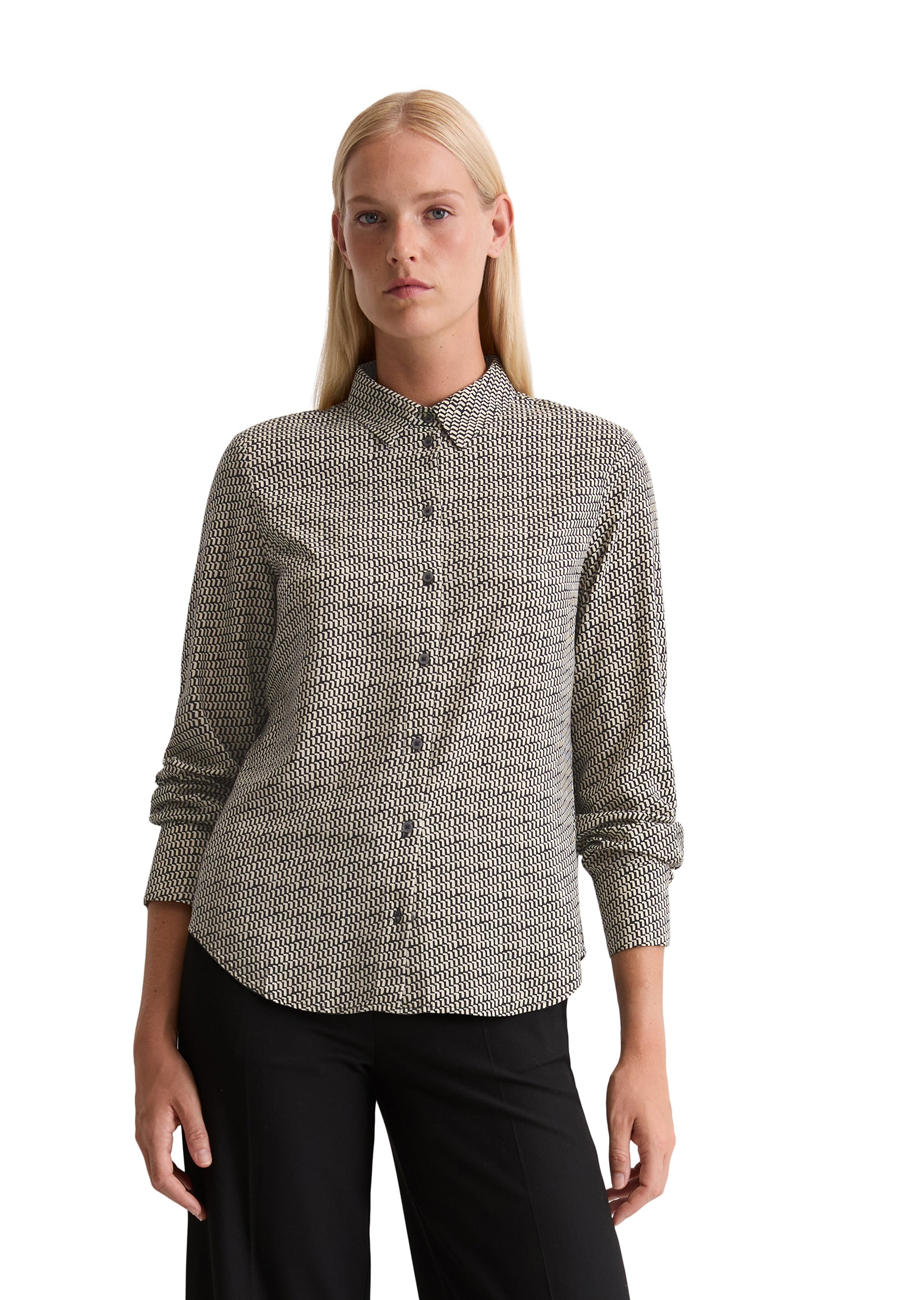 Marc OPolo Langarmbluse "aus fließender Viskose" günstig online kaufen