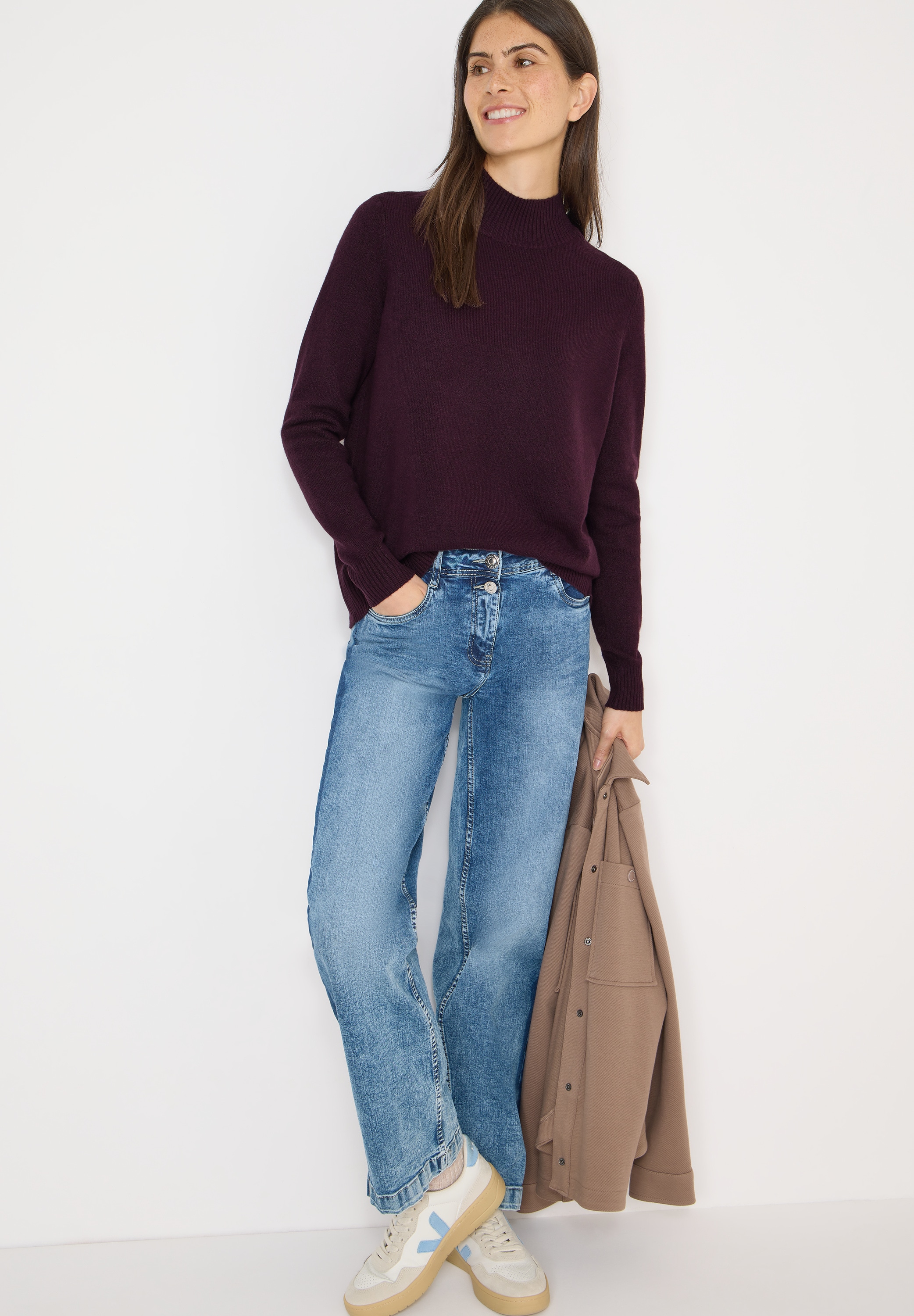 Cecil Stehkragenpullover mit Turtelneck-Stehkragen
