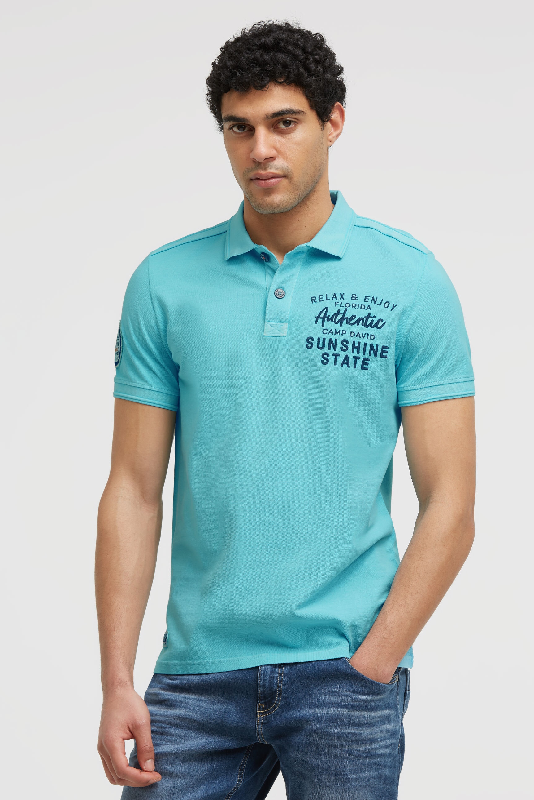 CAMP DAVID Poloshirt aus Baumwolle