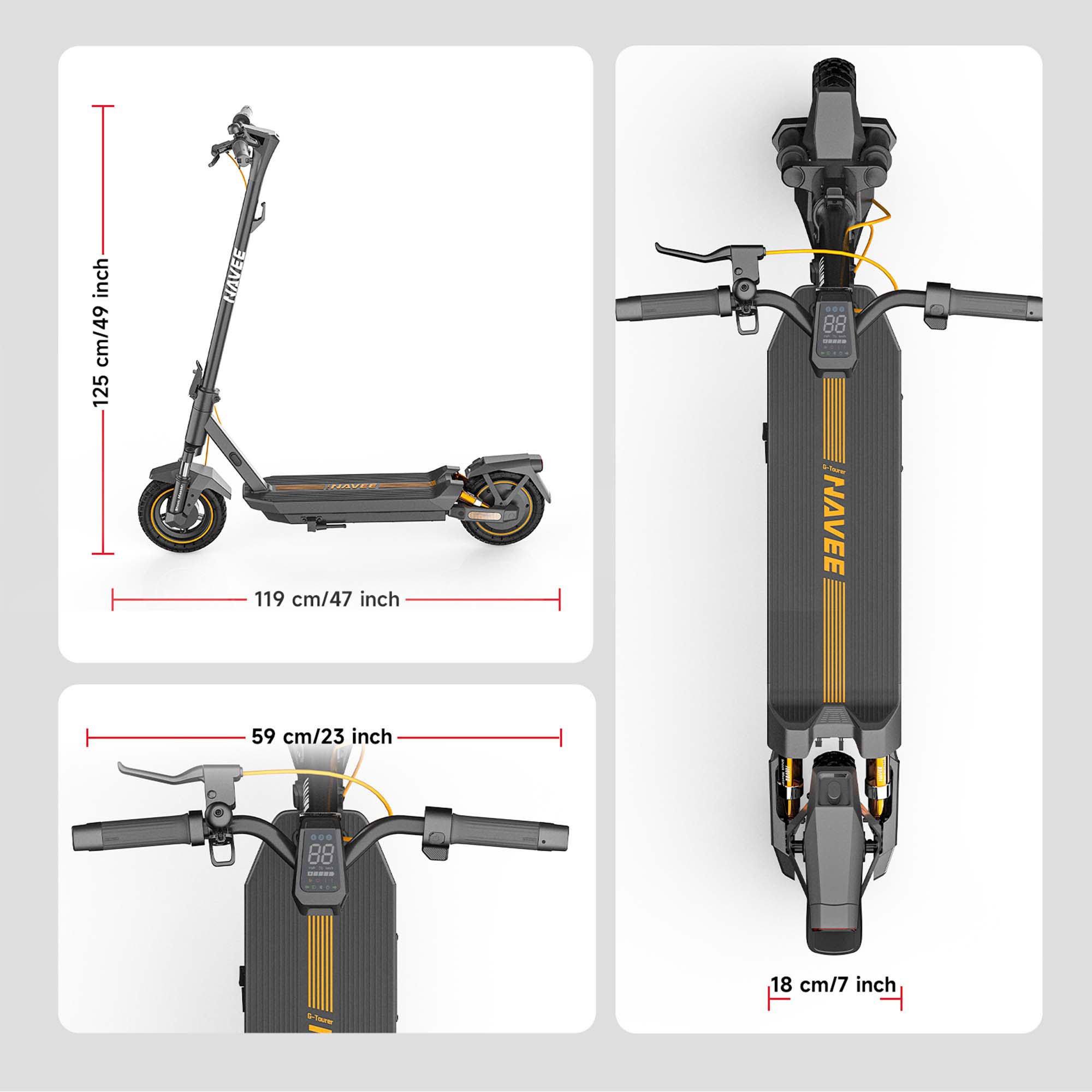 NAVEE E-Scooter »GT3 Electric Scooter (DE Version)«