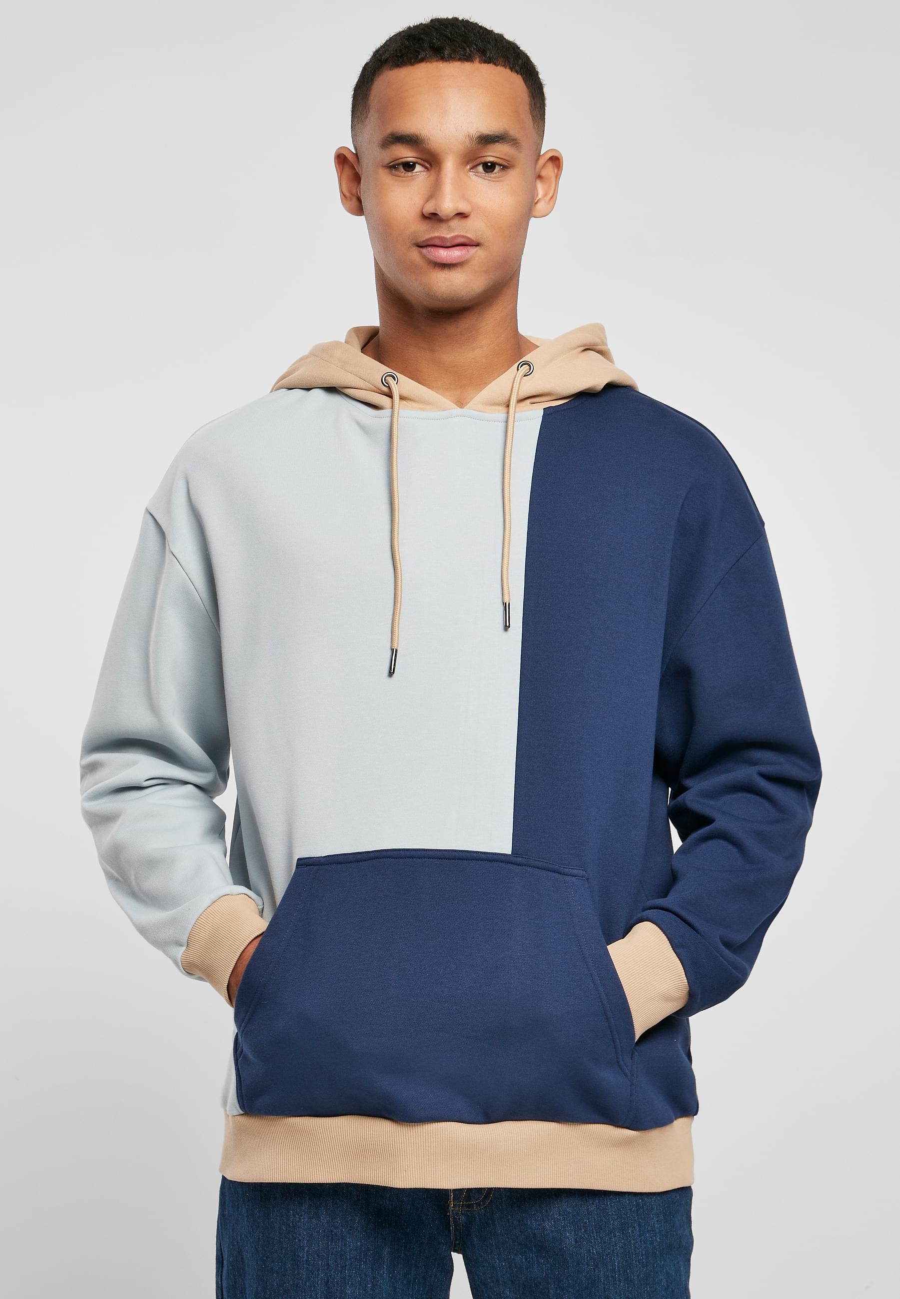 URBAN CLASSICS Kapuzensweatshirt »Urban Classics Herren Oversized Color Block Hoody«, (1 tlg.)