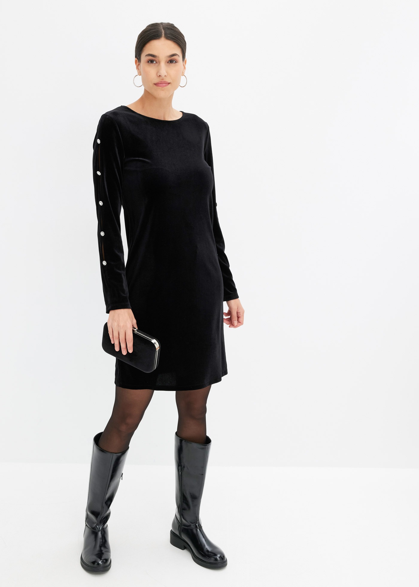 bonprix Minikleid "Minikleid" für stilvolle Auftritte, aus Polyester und El günstig online kaufen