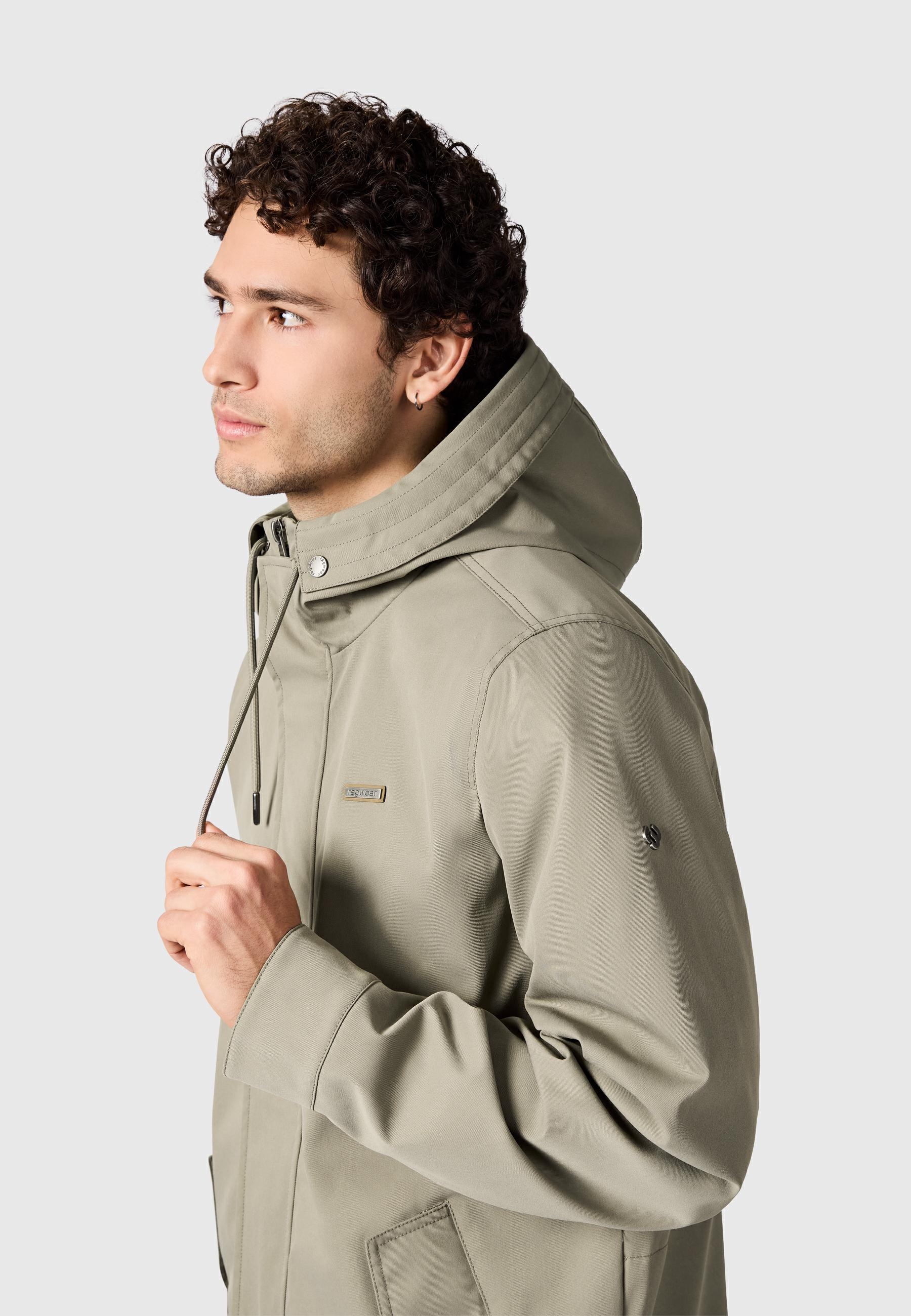 Ragwear Funktionsmantel »Mr Smithem Twill YOUMODO« Funktioneller Übergangsmantel mit Kapuze