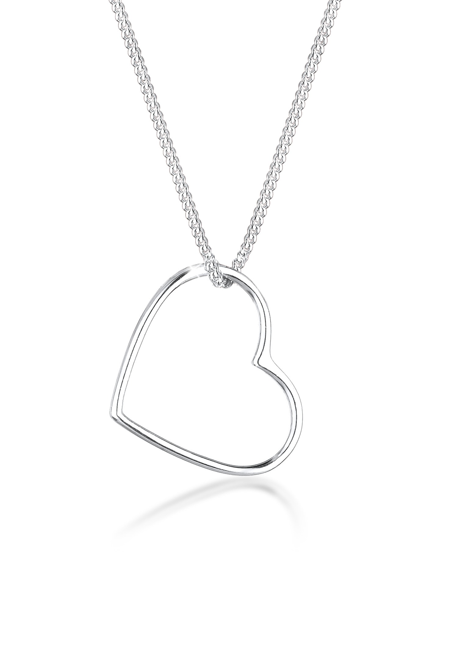 Elli Kette mit Anhänger »Halskette Herz Anhänger Liebe Cut Out 925 Silber«