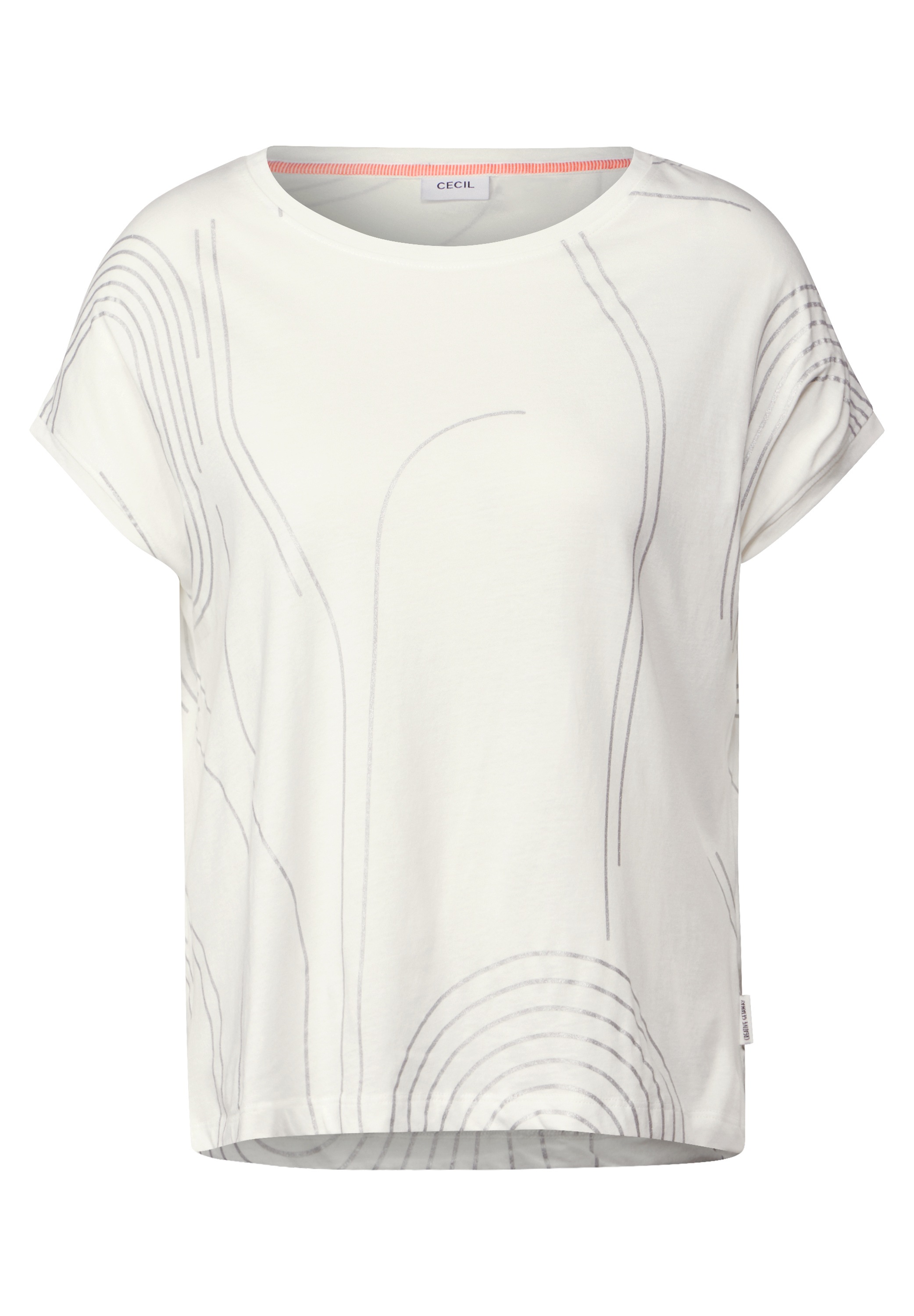 Cecil T-Shirt, mit U-Boot-Ausschnitt