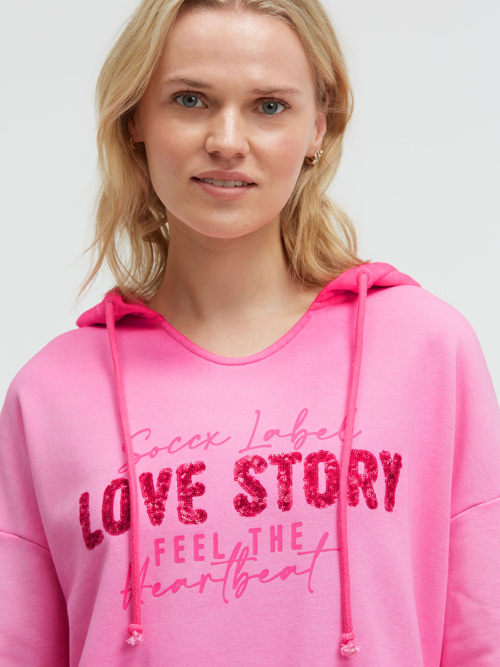 SOCCX Kapuzensweatshirt , mit Pailletten
