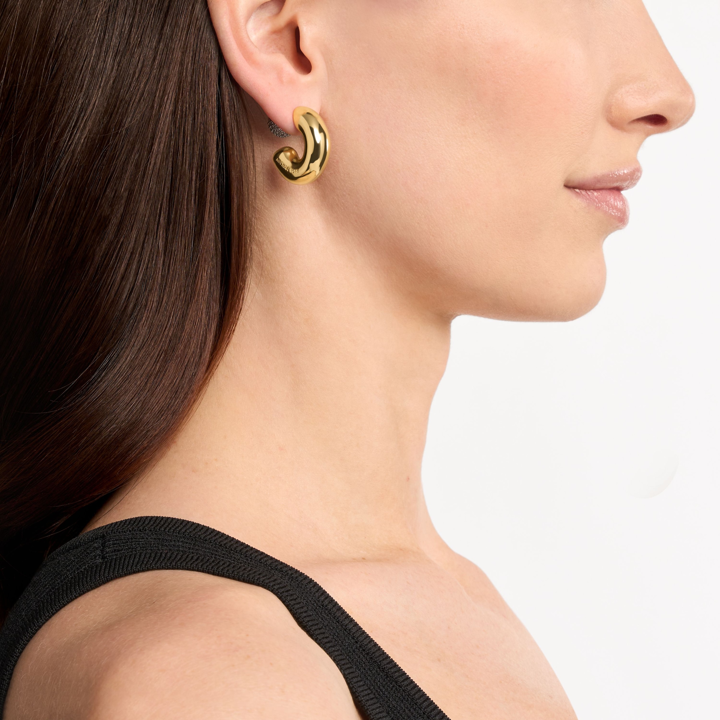 MICHAEL KORS Paar Creolen »Schmuck Geschenk Metall Ohrringe PREMIUM«, mit Zirkonia (synth.)
