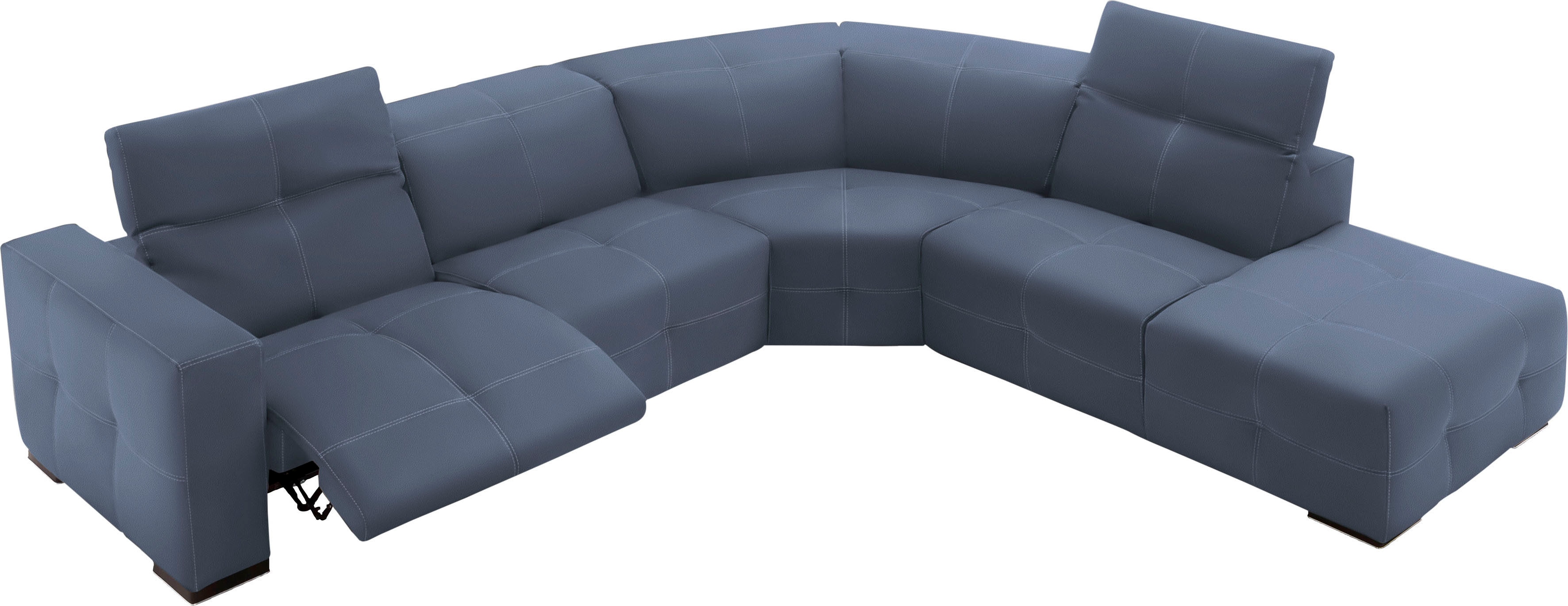 Egoitaliano Ecksofa "Sauvanne, Designsofa der Extraklasse, elegant und bequem, L-Form" wahlweise mit elektrischer Relaxfunktion, Kopfteilverstellung