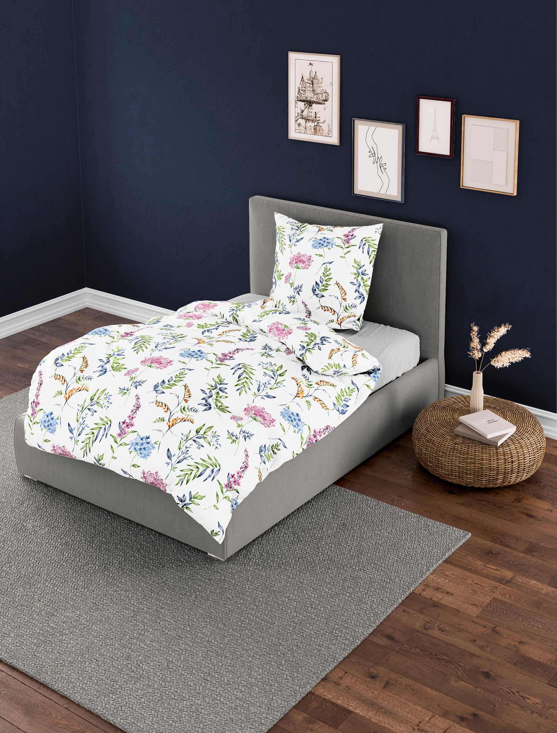 BIERBAUM Bettwäsche "3643" 2 Stk. tlg. Mako-Satin, 100 % Baumwolle, pflegel günstig online kaufen