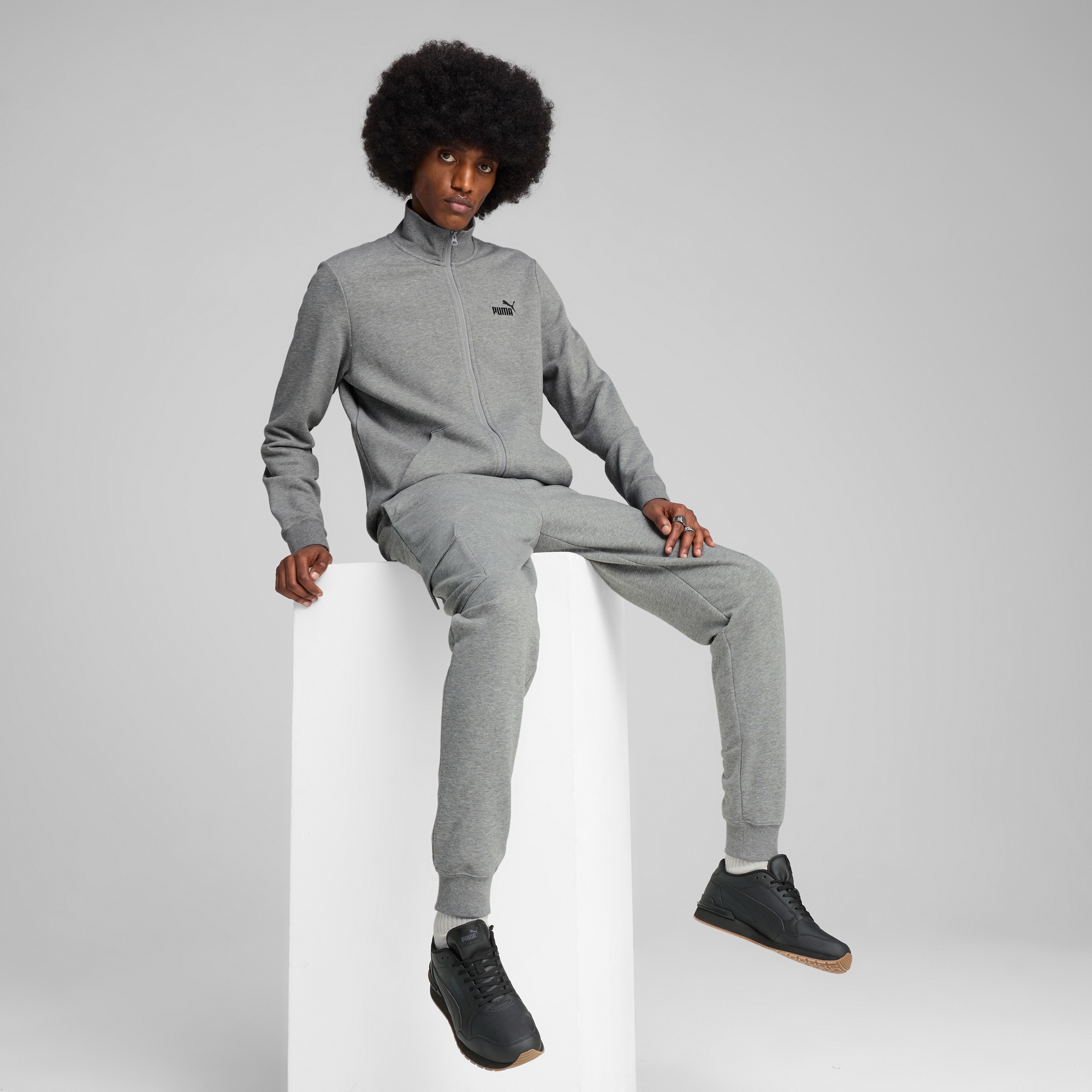 PUMA Trainingsjacke »ESS NO. 1 LOGO TRACK JACKET TR«, ohne Kapuze