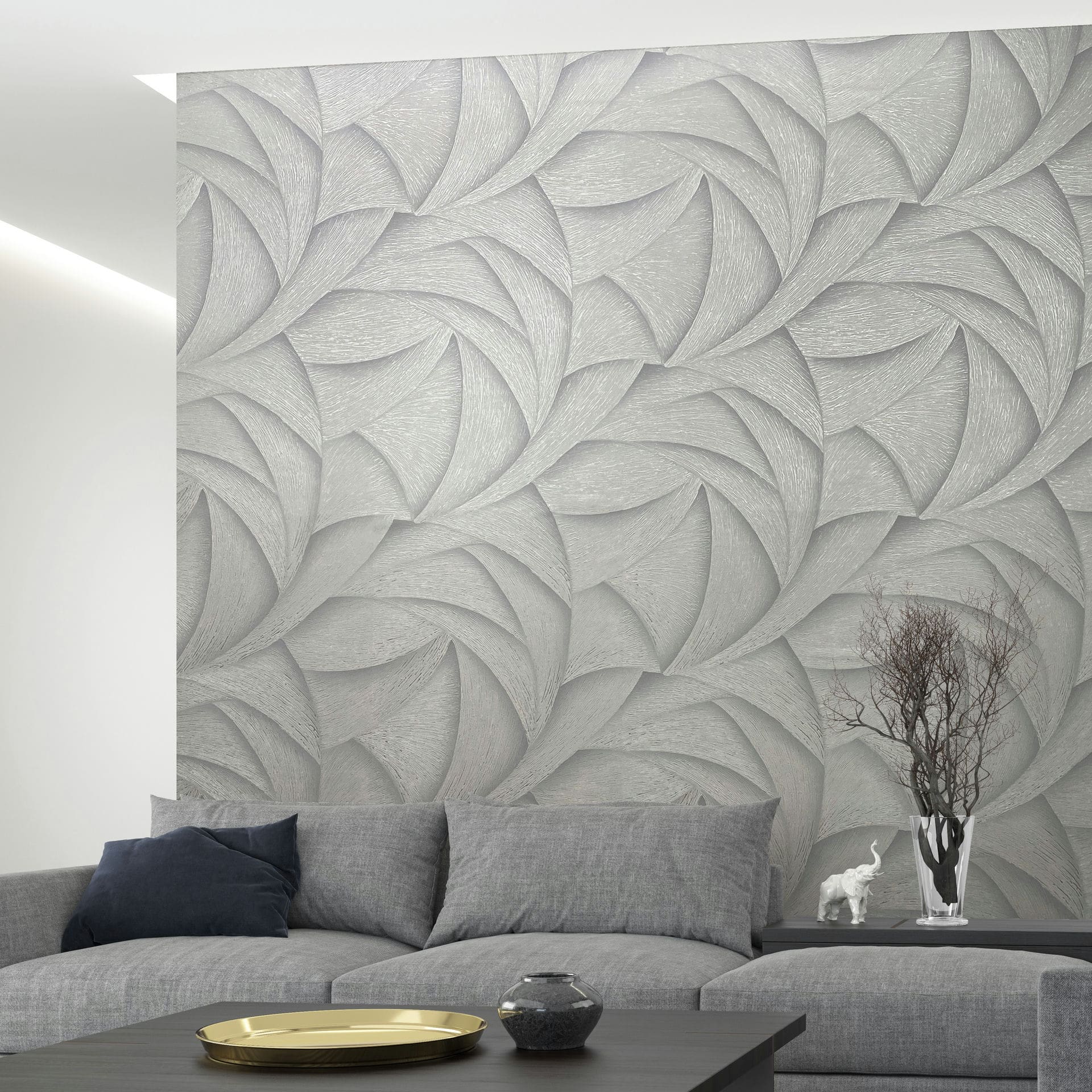 Marburg Vliestapete "Tapete Calm Waves" geometrisch geprägt moderne Vliestapete für Wohnzimmer Schlafzimmer Küche