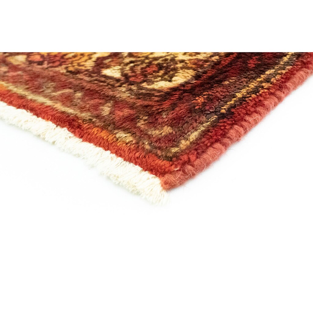 morgenland Wollteppich »Hosseinabad Teppich handgeknüpft orange«, rechteckig