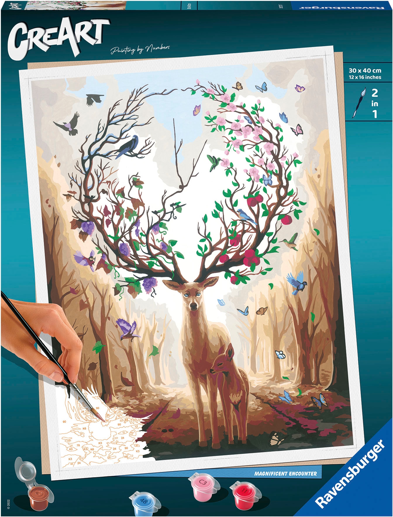 Ravensburger Malen nach Zahlen »CreArt, Magnificent Encounter«, Made in Europe