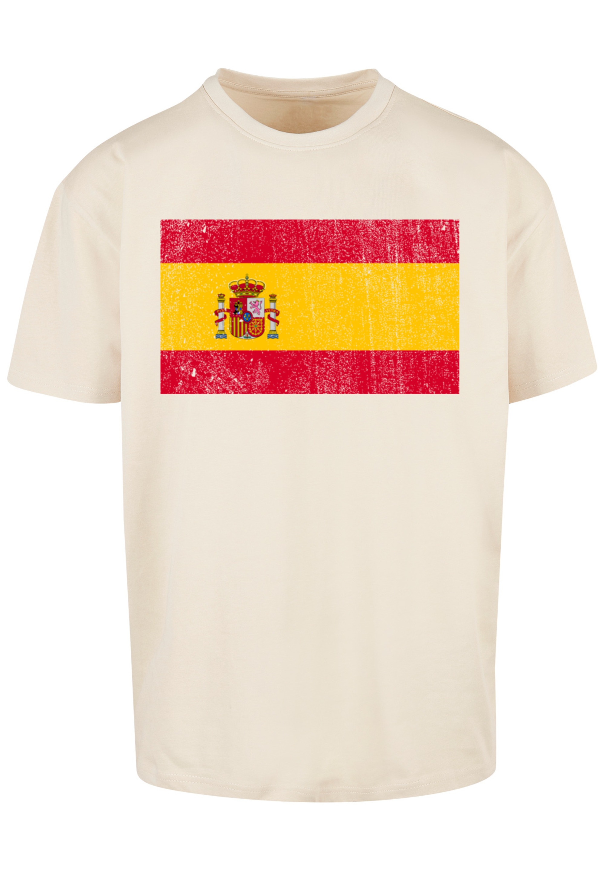 F4NT4STIC T-Shirt "Spain Spanien Flagge distressed", Print günstig online kaufen