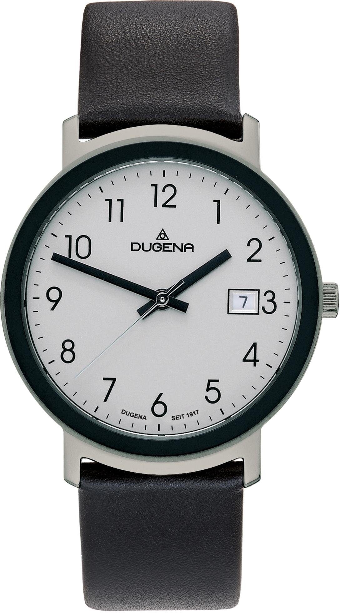 Dugena Quarzuhr »Nero, 4298381«, Armbanduhr, Herrenuhr, Datum