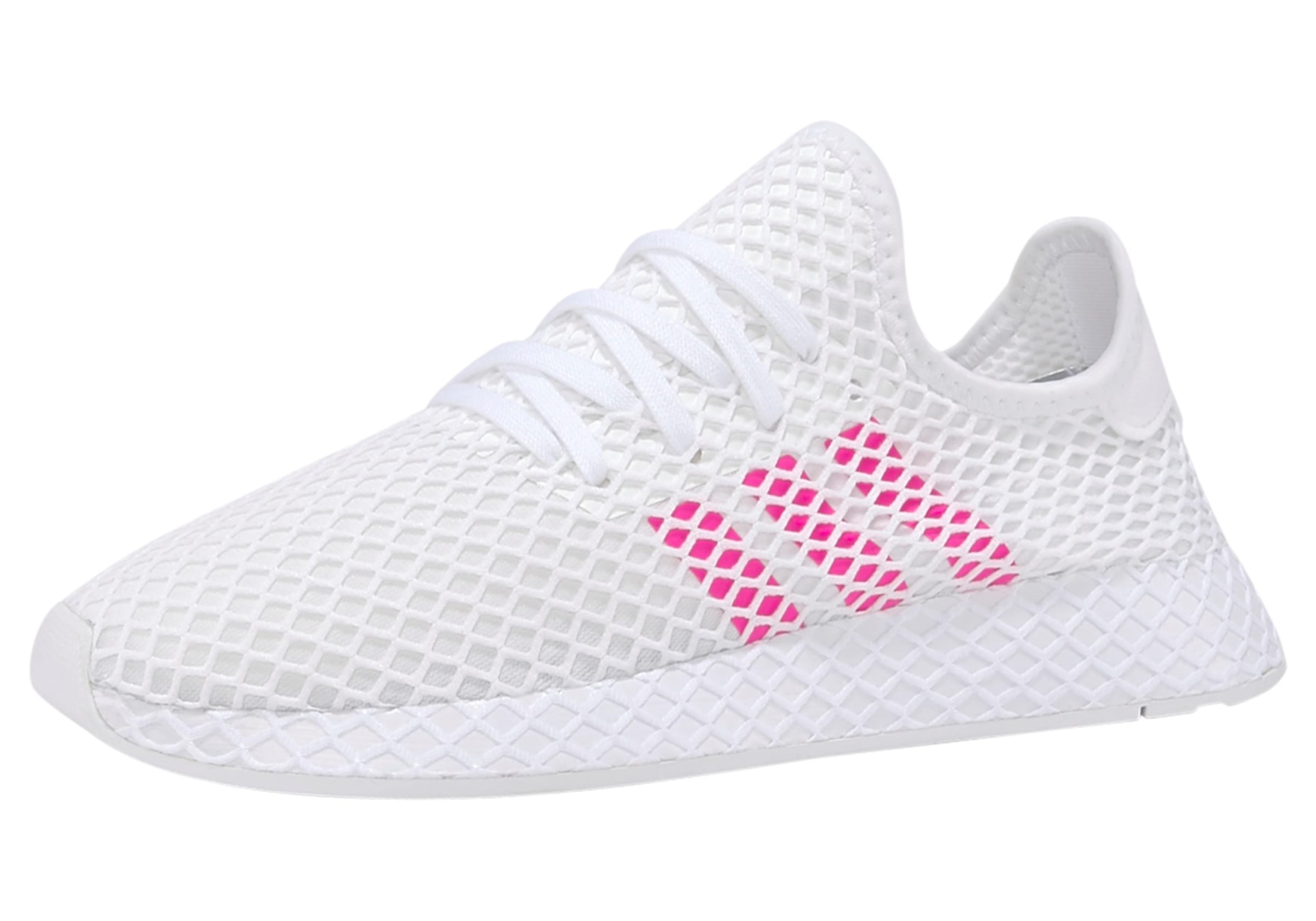 Adidas deerupt damen store weiß rosa