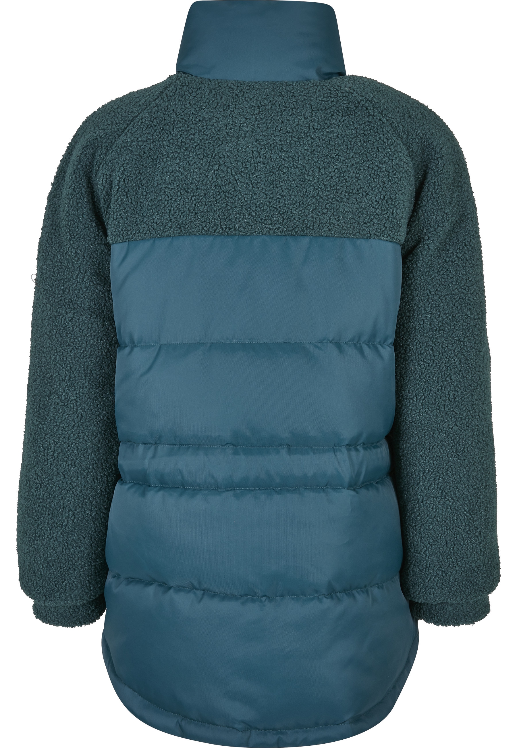 URBAN CLASSICS Winterjacke »Urban Classics Damen Ladies Sherpa Mix Puffer Jacket« 1 Stk. tlg. ohne Kapuze