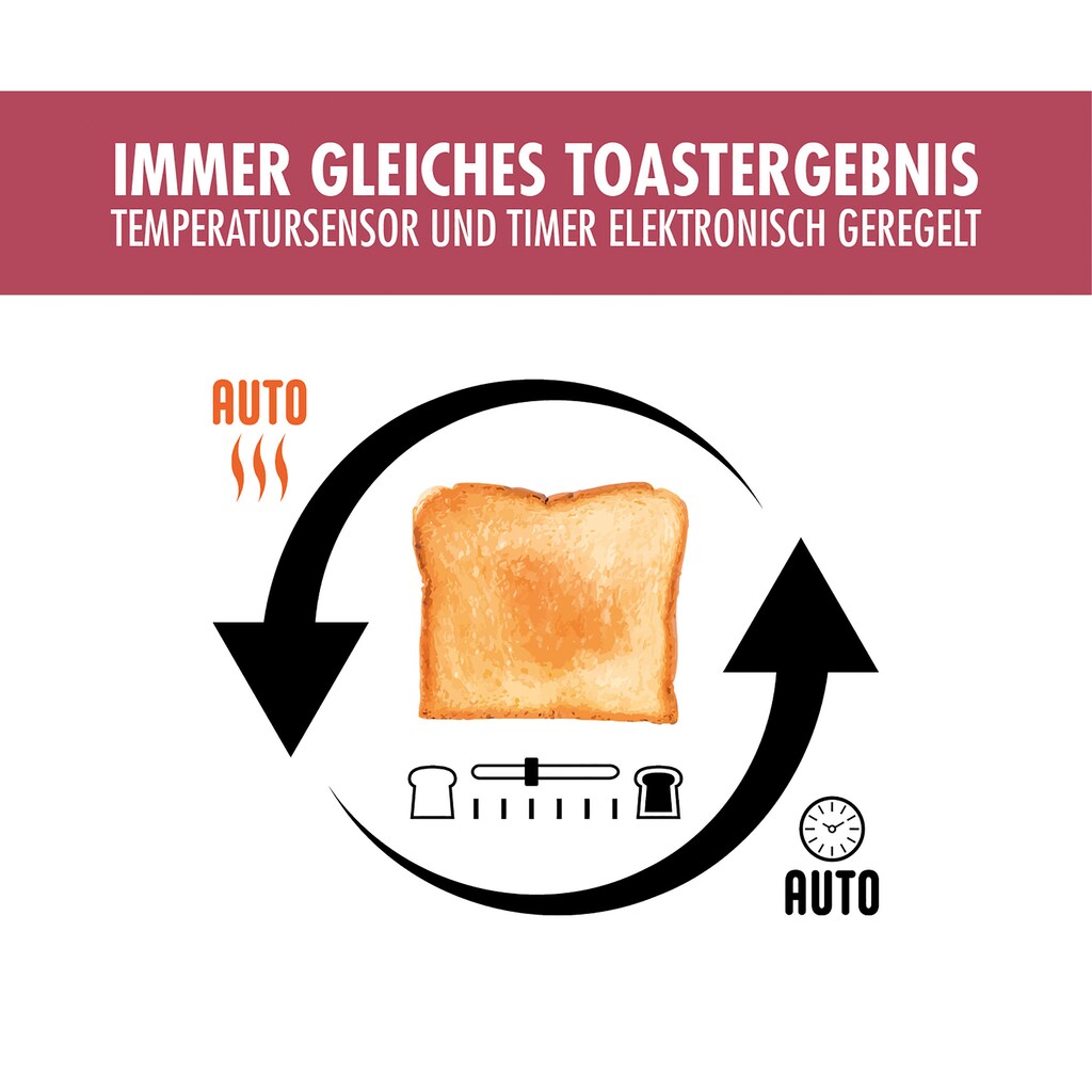 Gastroback Toaster »42394 Design Advanced 4S«, 1100 W