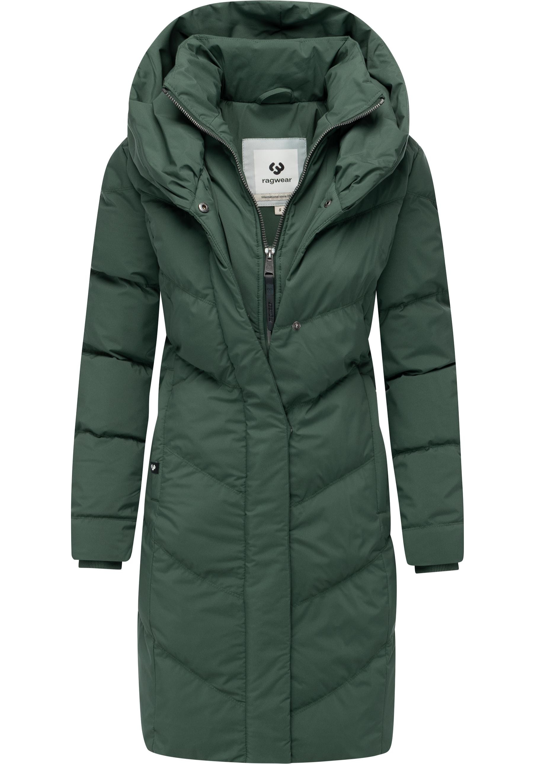 Ragwear Steppmantel »Natalka Soft YOUMODO«, Warmer Wintermantel mit hohem Kragen und Kapuze