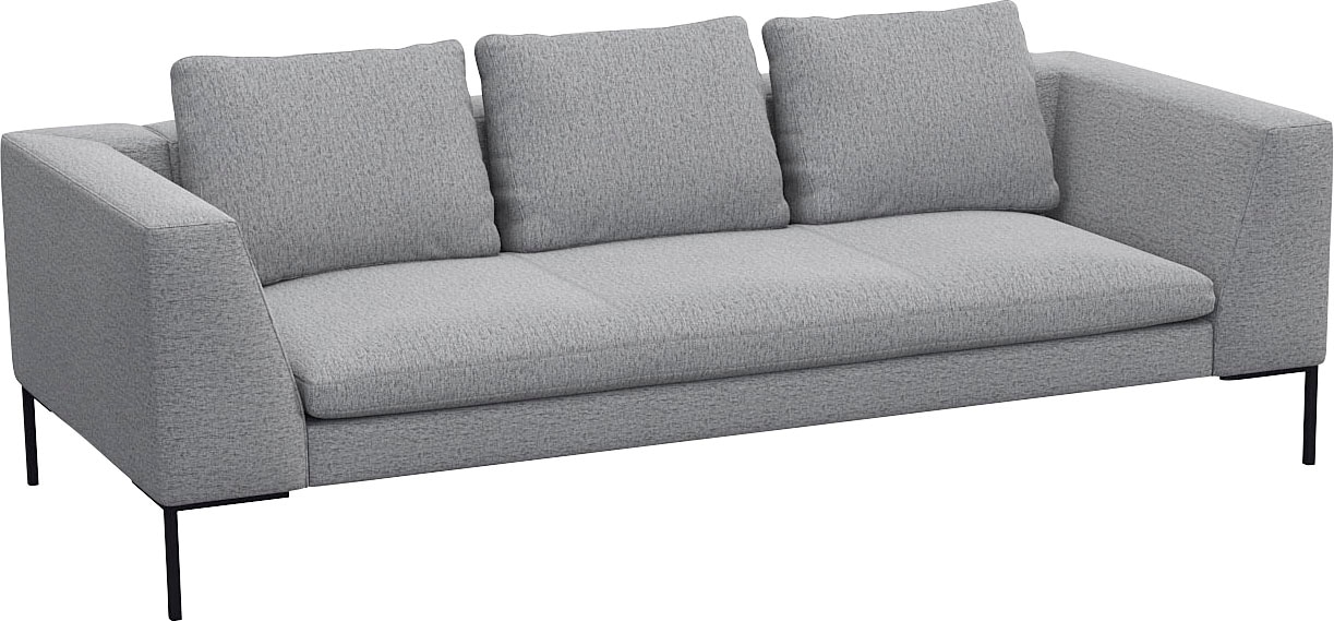 FLEXLUX 3-Sitzer »Loano«, modernes Sofa, frei im Raum stellbar, lose Kissen, Kaltschaum im Sitz