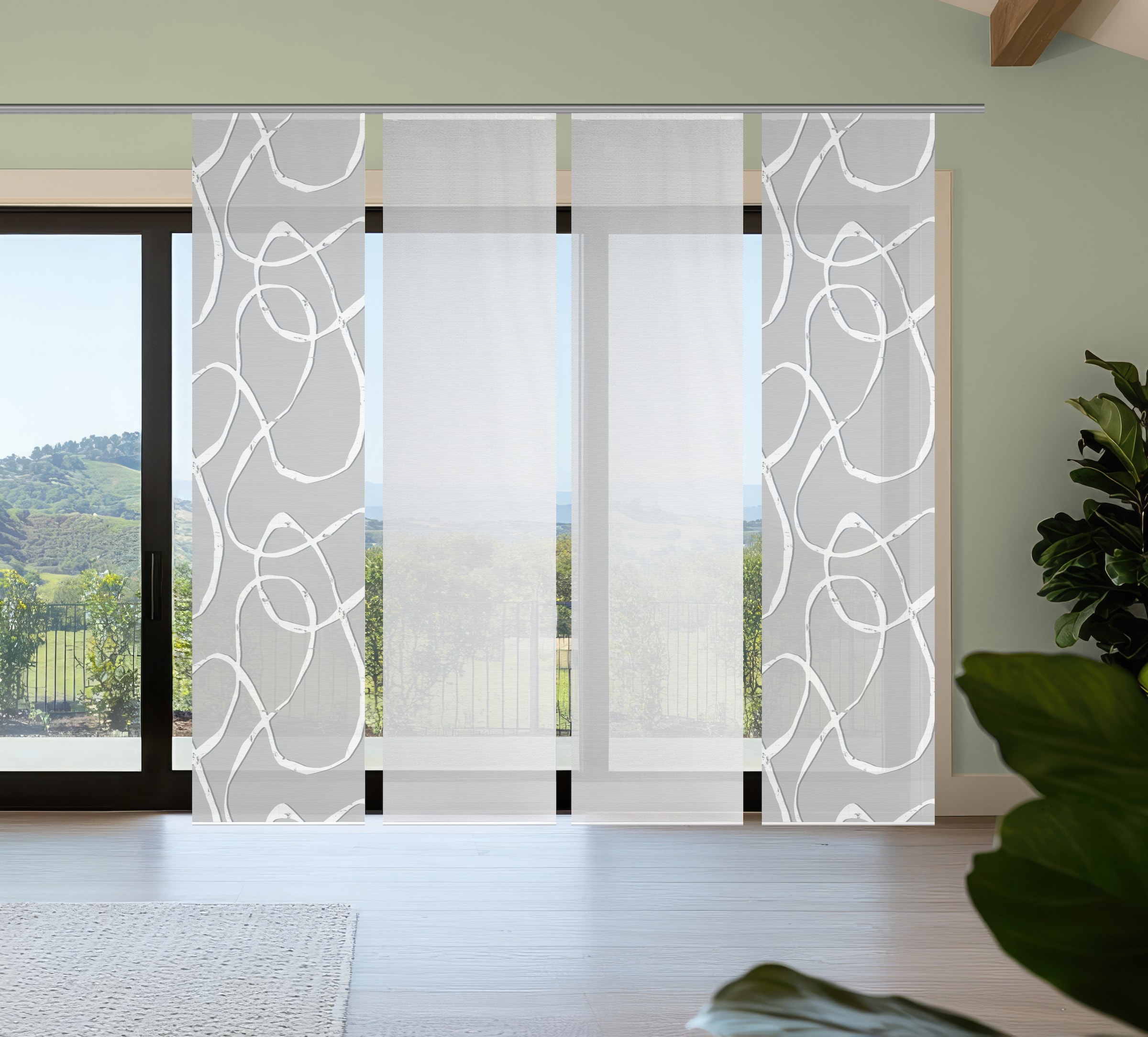 Vision S Schiebegardine "OPHELIA" Paneelwagen 4 Stk. tlg. Schiebevorhang,Ba günstig online kaufen