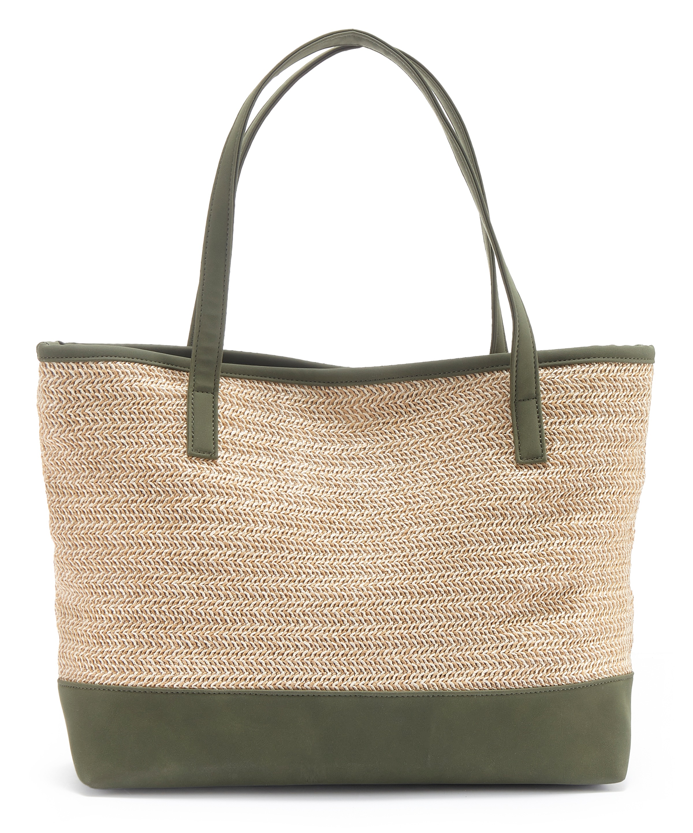 Vivance Shopper »Strandtasche« Schultertasche,Korbtasche,Tragetasche,Bast-Optik VEGAN