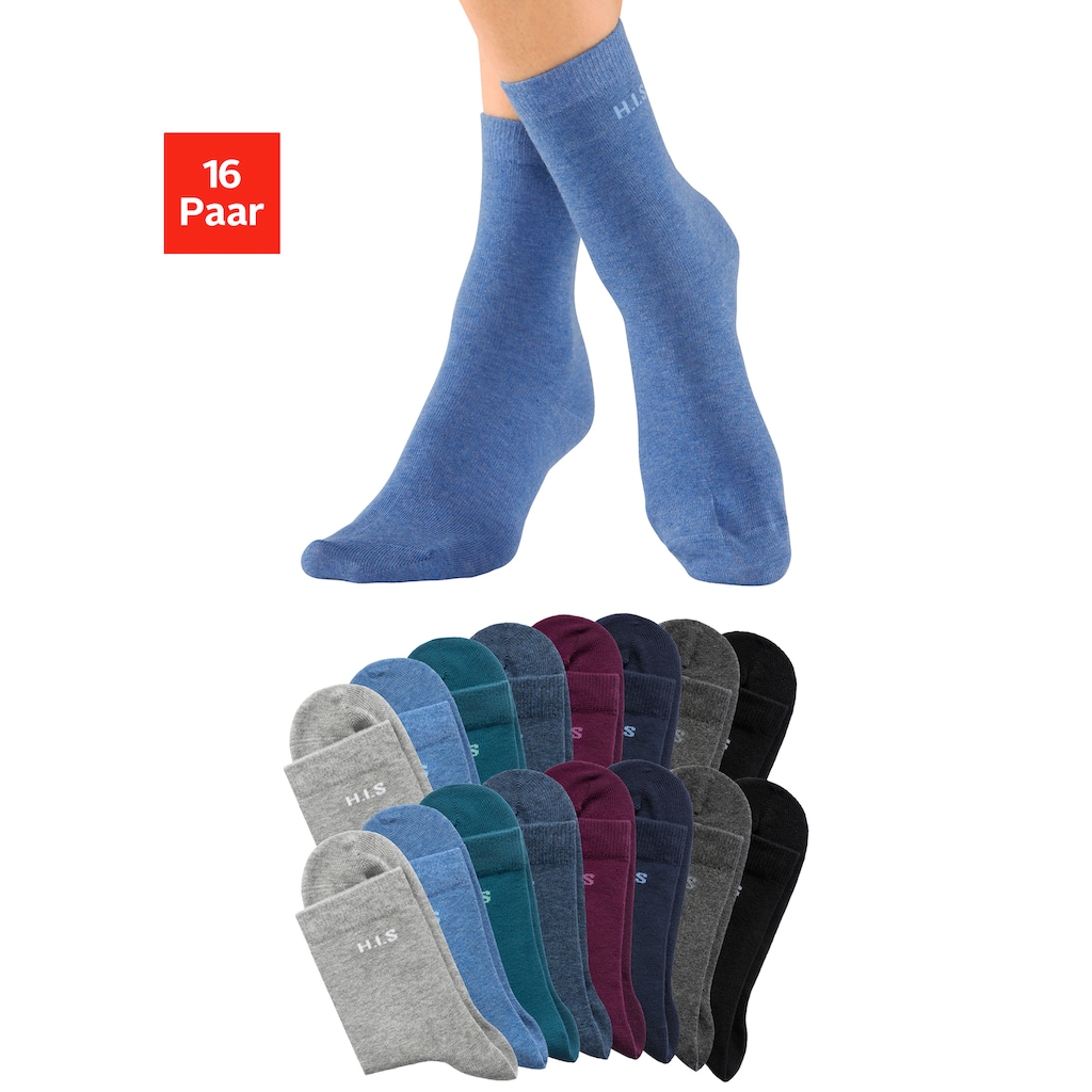 H.I.S Socken, (16 Paar)