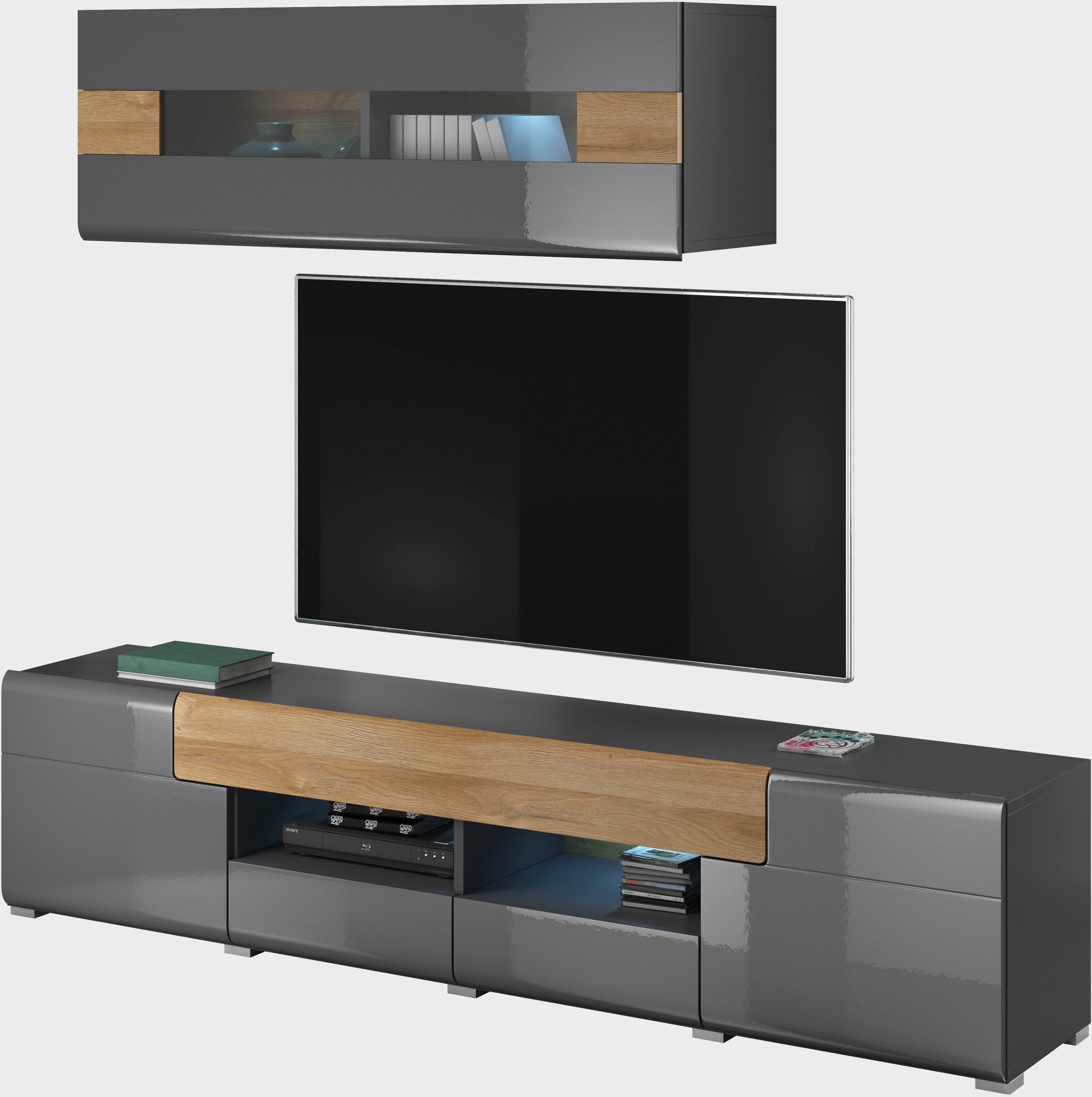 OTTO home Wohnwand "Toledo" 2 Stk. tlg. günstig online kaufen