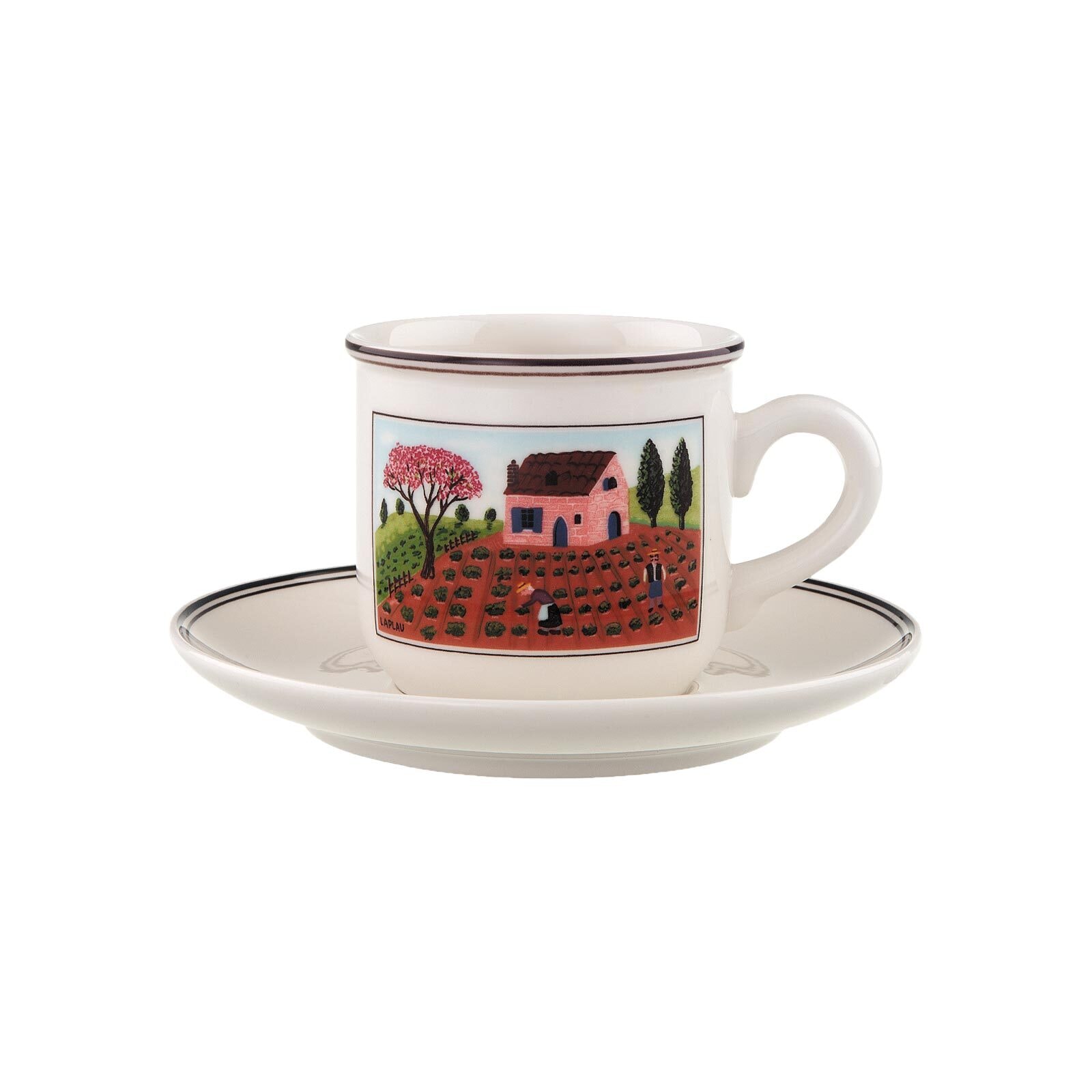 Villeroy & Boch Tasse "Kaffeetasse mit Untertasse Design Naif 200 ml bunt"