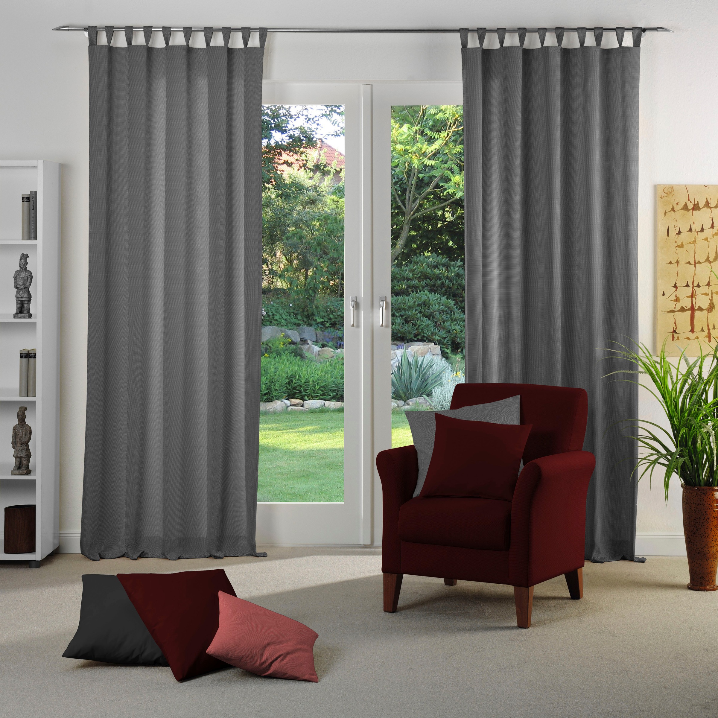 Adam Vorhang "Uni Collection" Schlaufen 1 Stk. tlg. Blickdichter aus 100% B günstig online kaufen