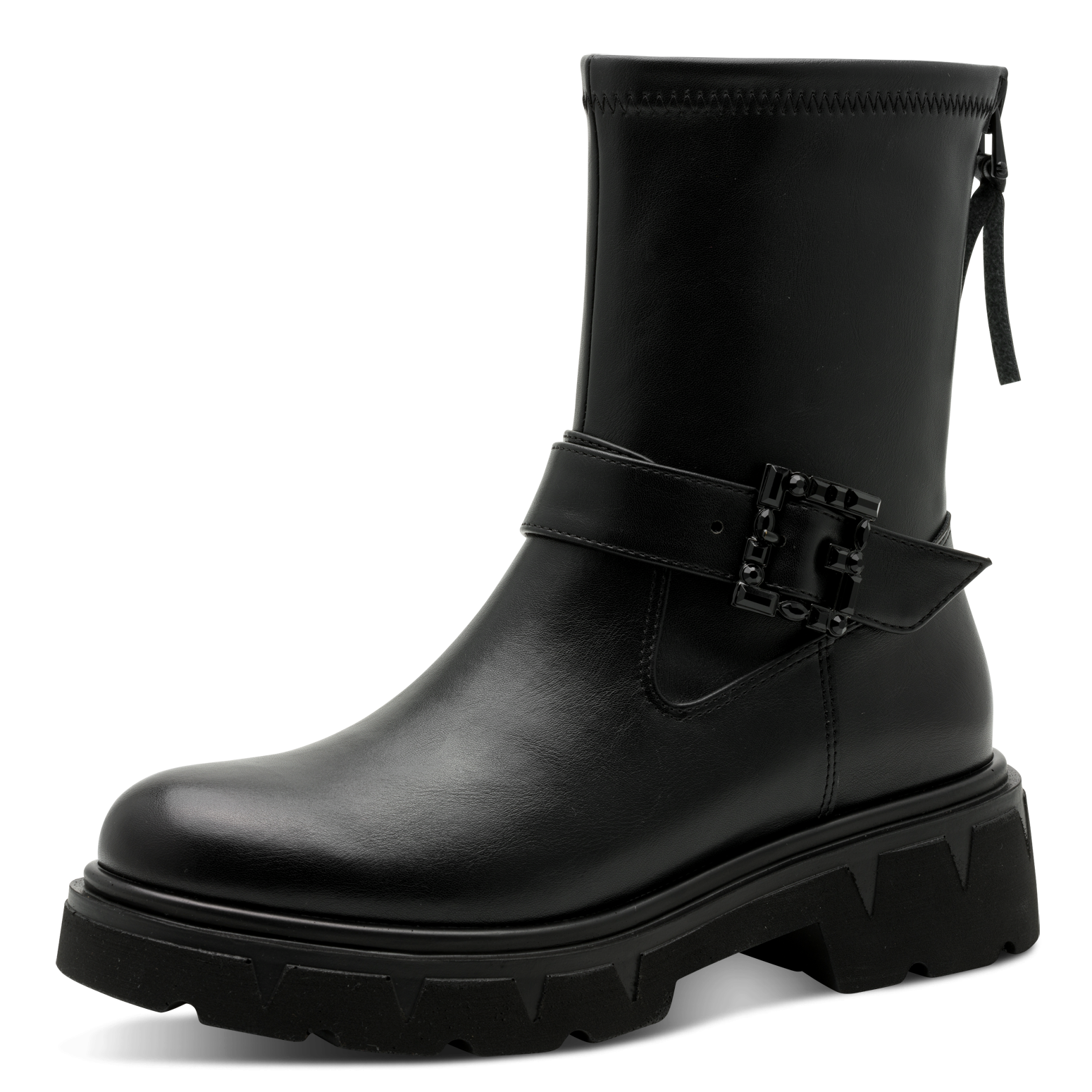 MARCO TOZZI Stiefelette, Blockabsatz, Herbstboots mit schmuckbesetzter Zier günstig online kaufen