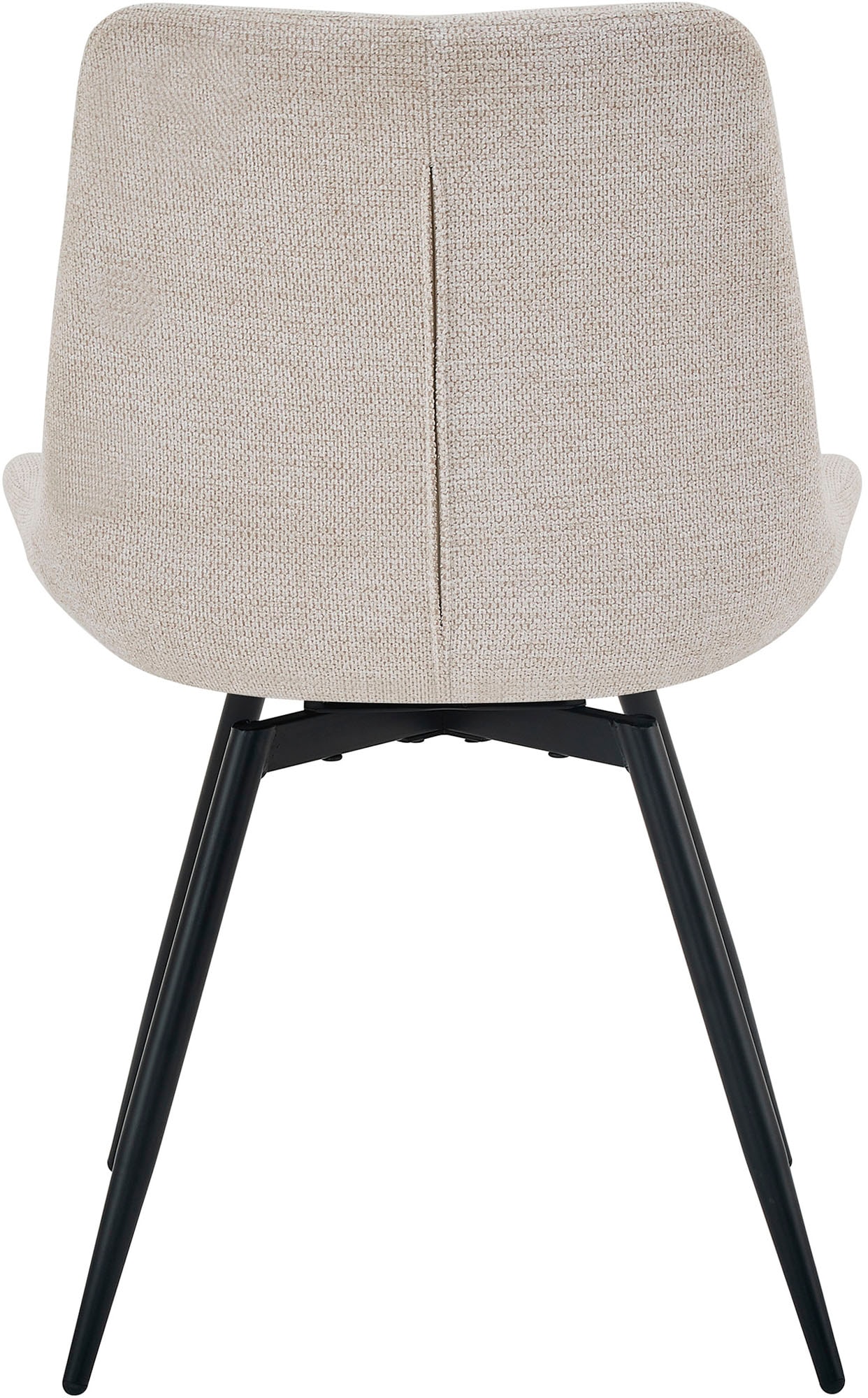 byLIVING Esszimmerstuhl »Aragon« (Set) 2 Stk.360 Grad drehbarer Stuhl, hochwertiger Webstoffbezug mit Steppung