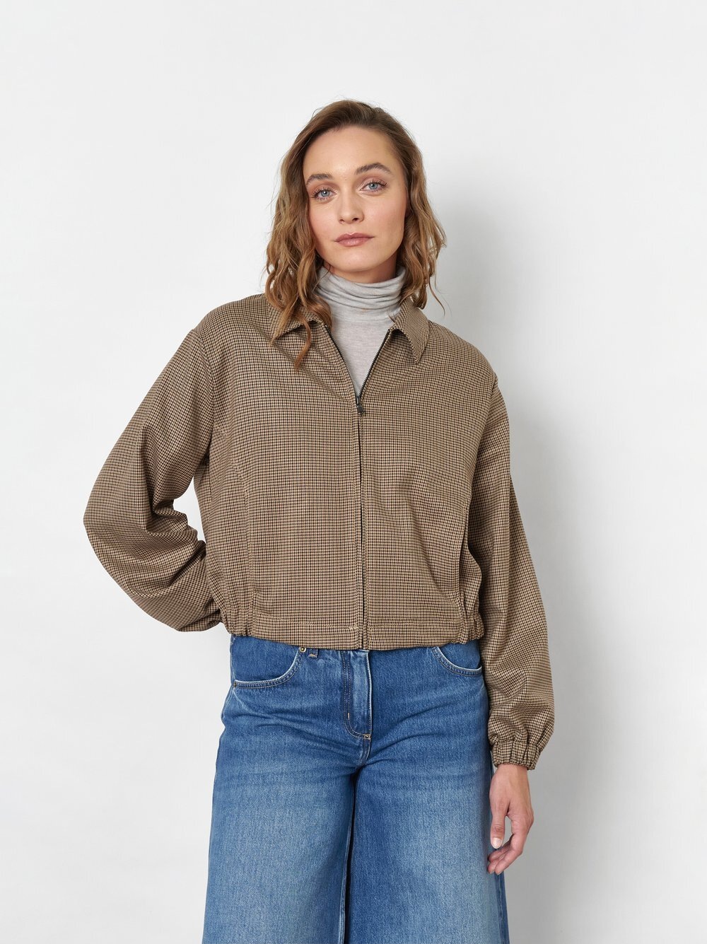 TONI Blusenjacke »Lexi« mit feinem Pepitamuster