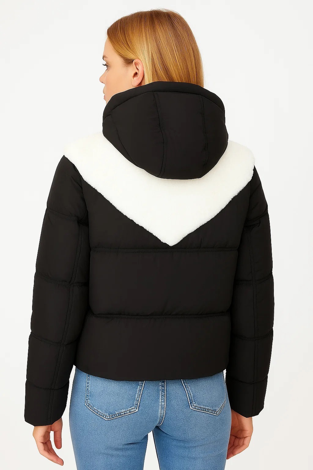 Thumbnail - LPO Winterjacke "Patricia" Steppjacke mit Webpelz