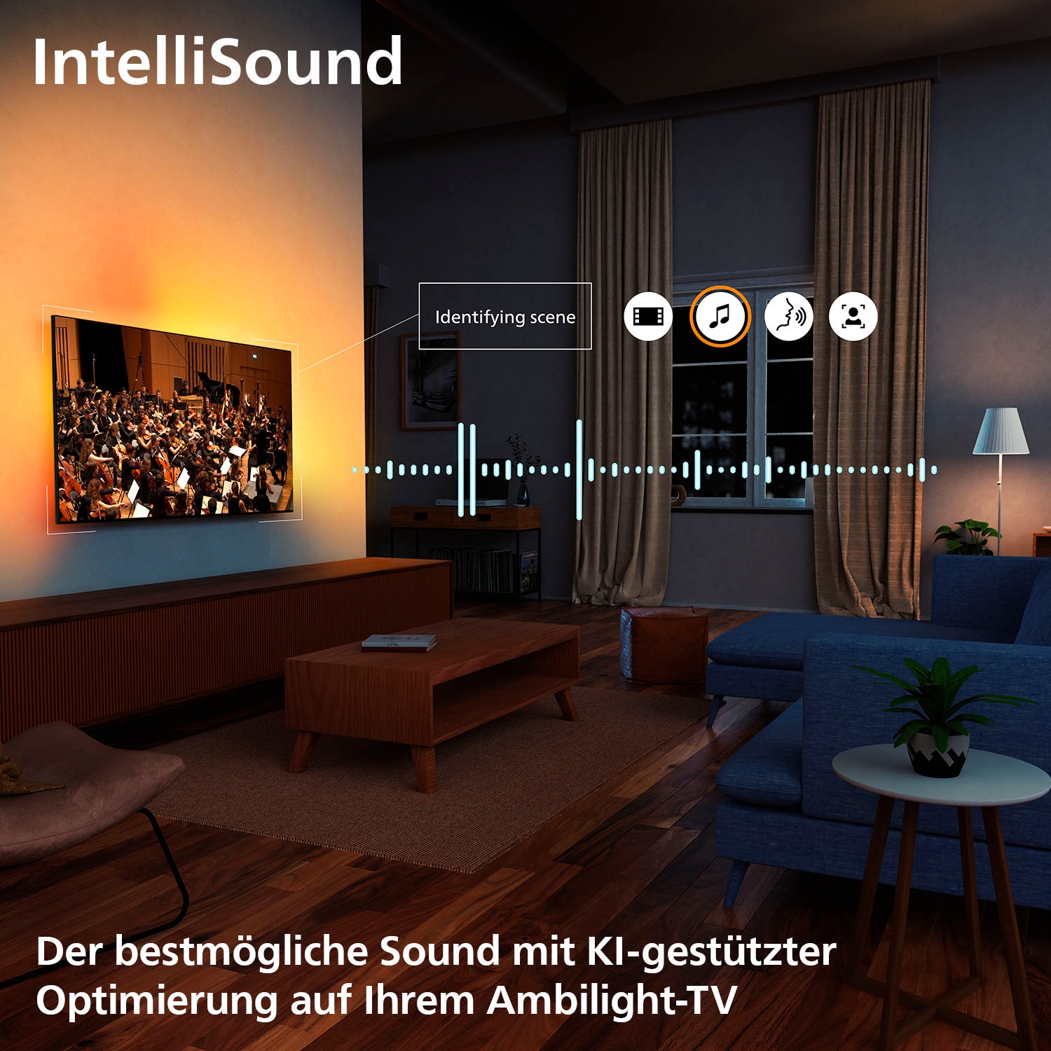 Philips Mini-LED-Fernseher »55MLED910/12«, 4K Ultra HD, Smart-TV