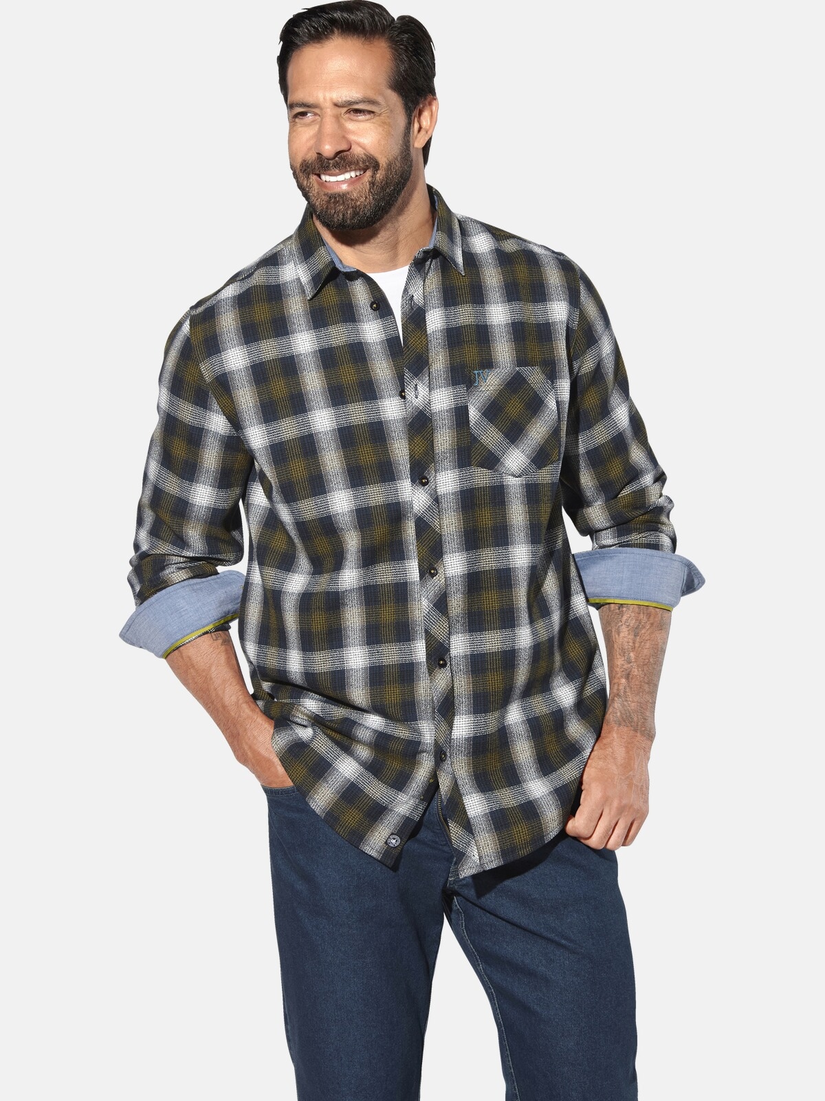 Jan Vanderstorm Langarmhemd "Hemd OLAFGARD" günstig online kaufen