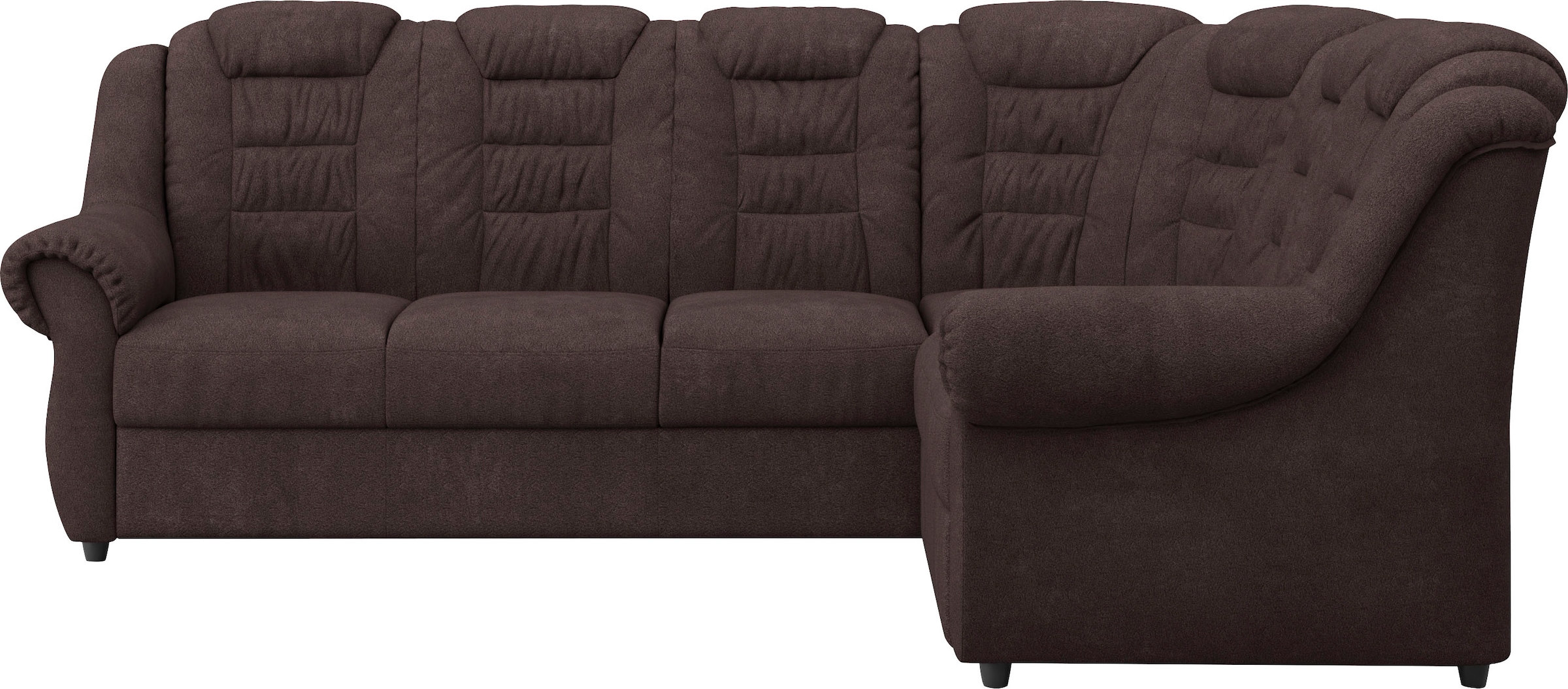 Home affaire Ecksofa »Boston L-Form«, mit hoher Rückenlehne, optional mit Bettfunktion und Stauraum