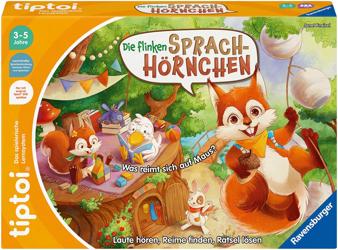 Ravensburger Spiel »tiptoi® Die flinken Sprach-Hörnchen«, Made in Europe, FSC® - schützt Wald - weltweit