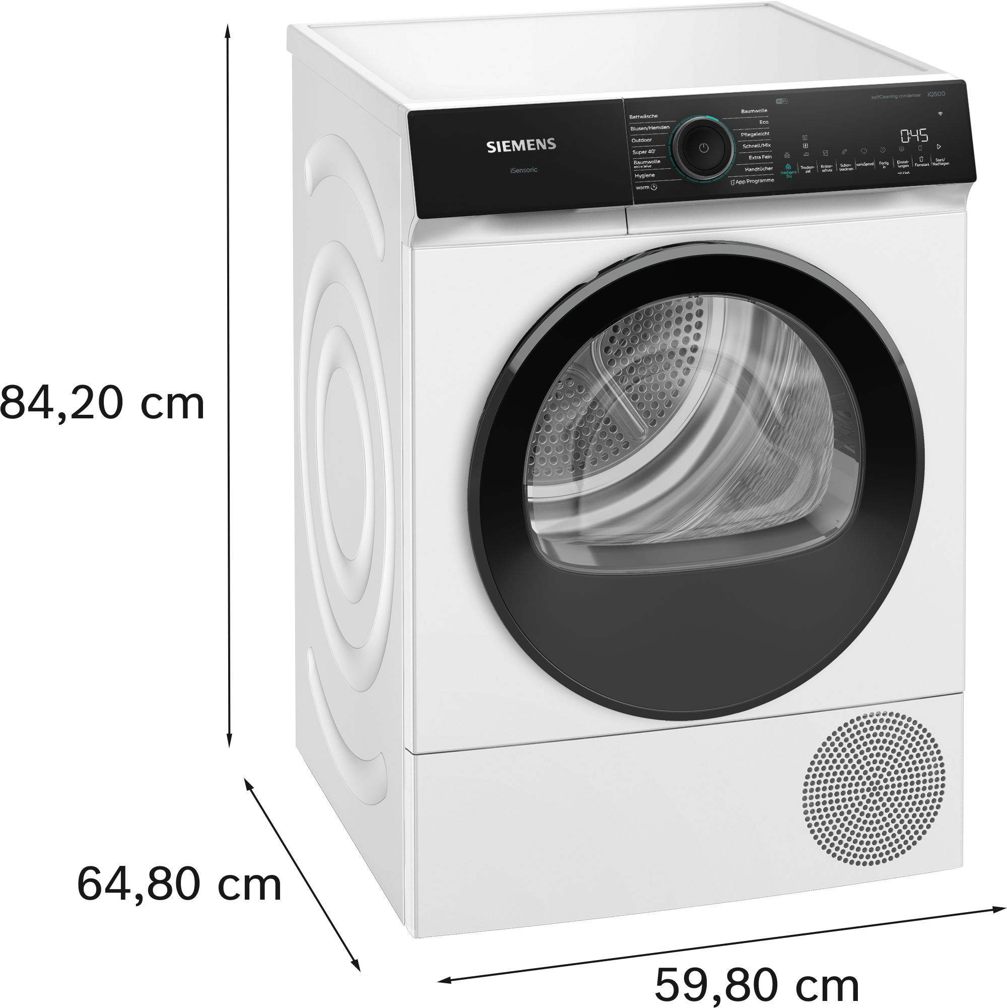 SIEMENS Wärmepumpentrockner »WQ46N2B41« iQ500 varioSpeed für verkürzte Trockendauer & Home Connect für mehr Komfort