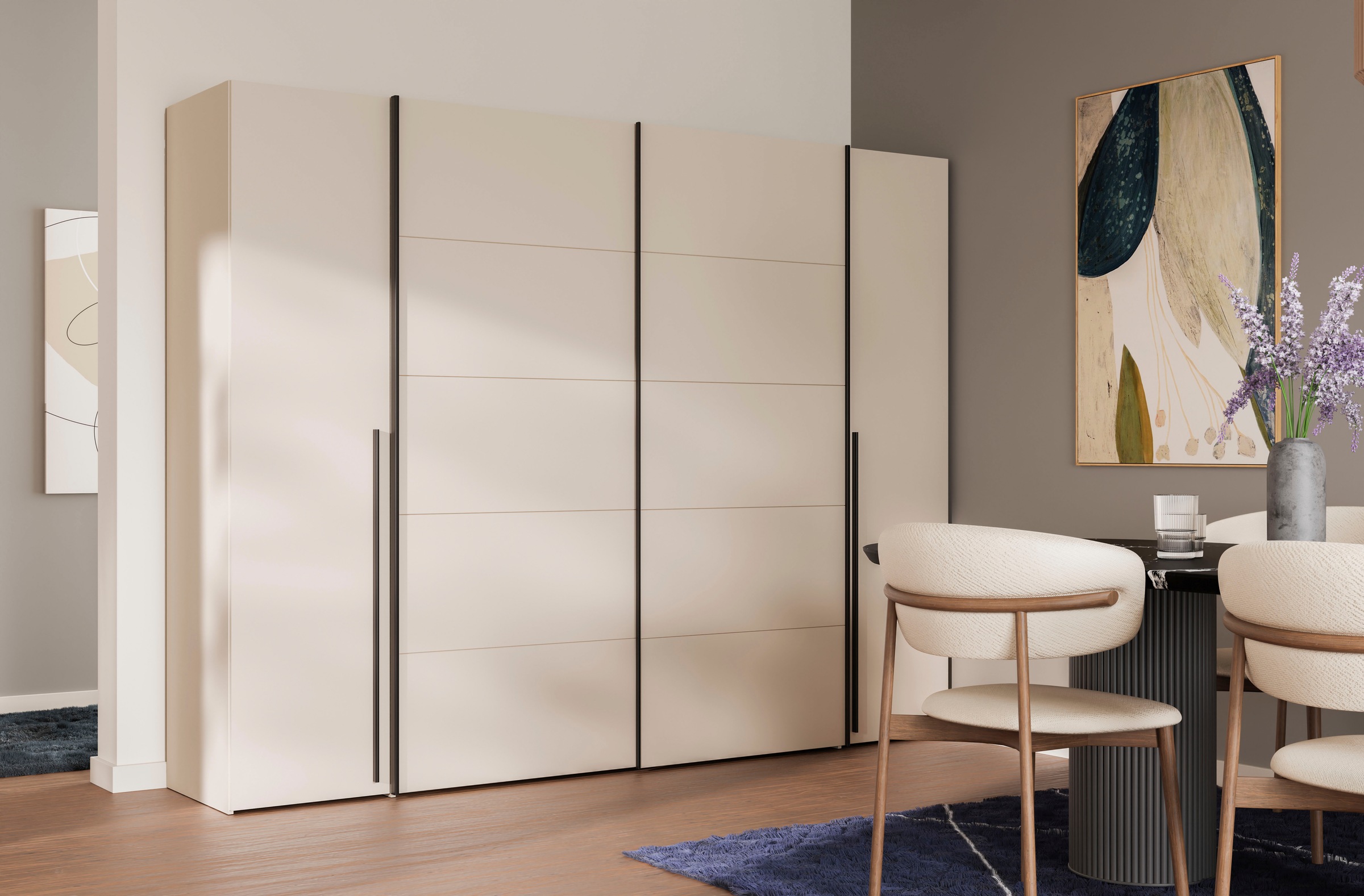 FORTE Kleiderschrank "Narago, Kombischrank, TOPSELLER, Paneele wechselbar" günstig online kaufen