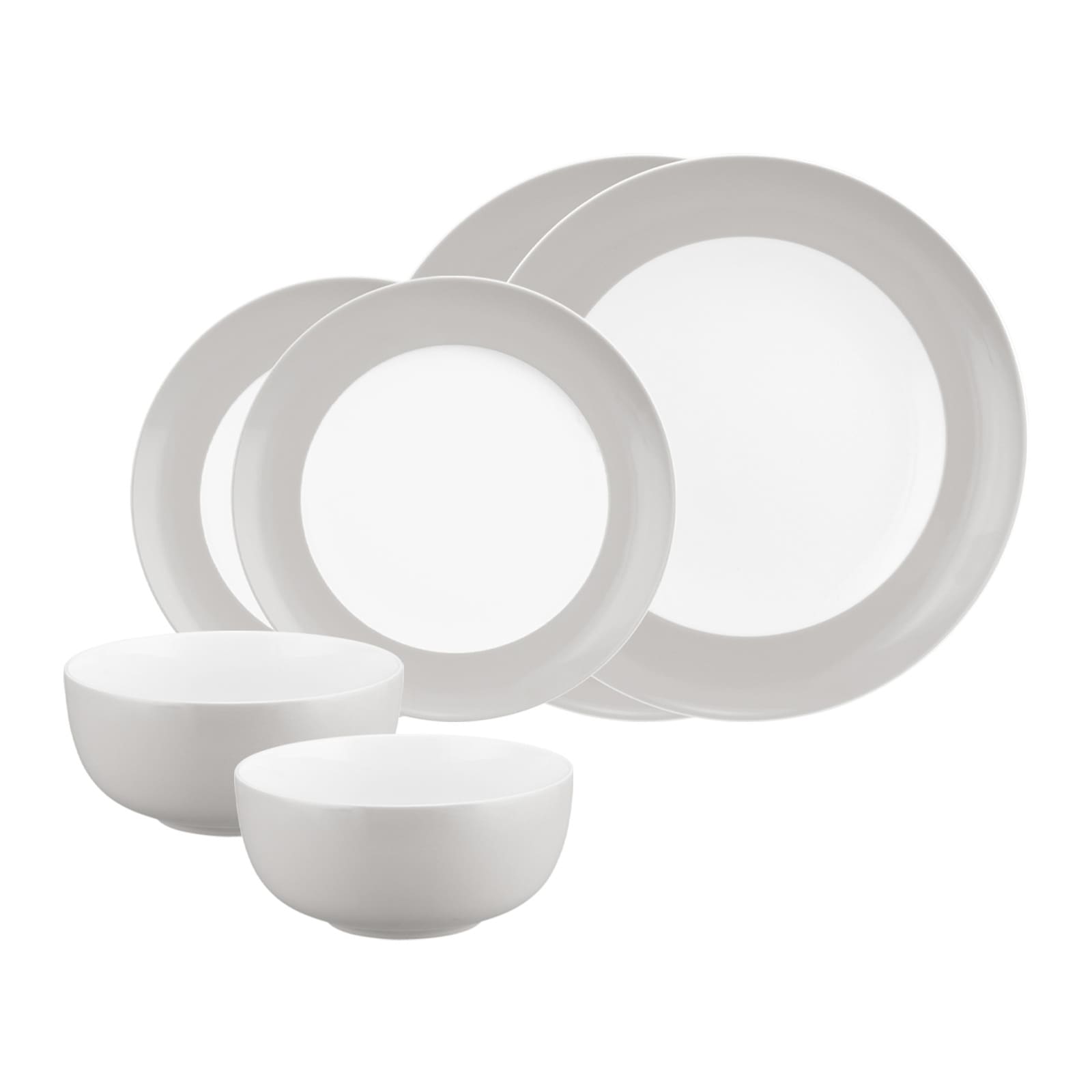 Seltmann Weiden Geschirr-Set "Basic-Set Liberty Pure Colors 6er Set" Spülmaschinenfest, Mikrowellensicher, Ofenfest