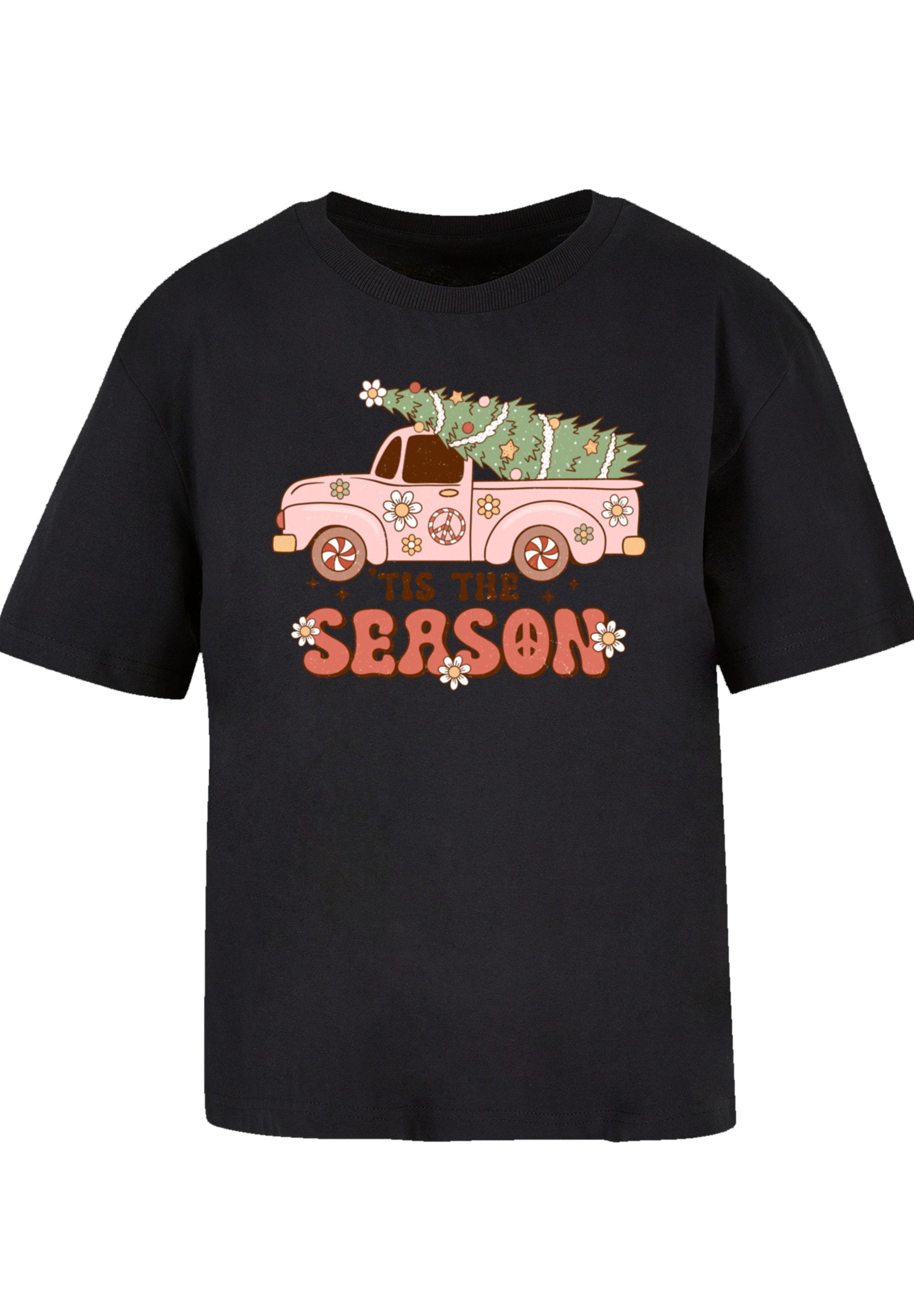 F4NT4STIC T-Shirt »Tis The Season Weihnachten Drivin Home«, Premium Qualität, Weihnachts-Kollection