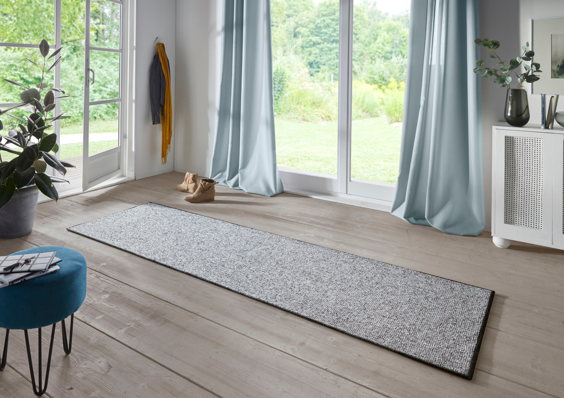 HANSE Home Läufer »Fineloop Comfort«, rechteckig, 8,5 mm Höhe, Schlingen Kurzflor, Uni Design, Woll-Optik, Vliesrücken