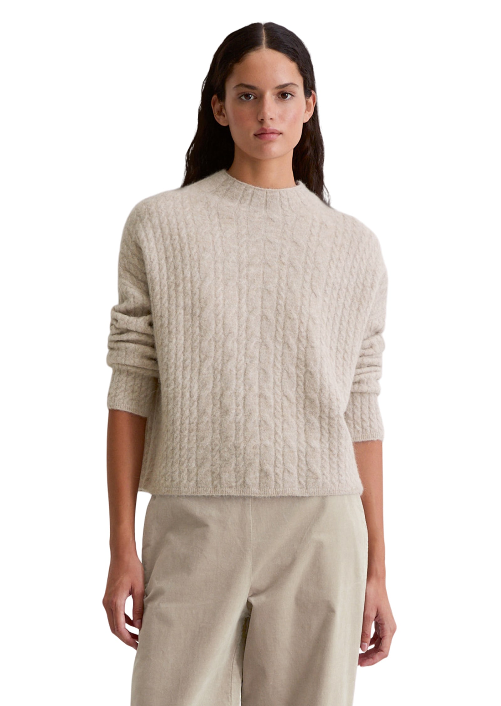 Marc OPolo Strickpullover "aus softem Wolle-Alpakawolle-Mix" günstig online kaufen