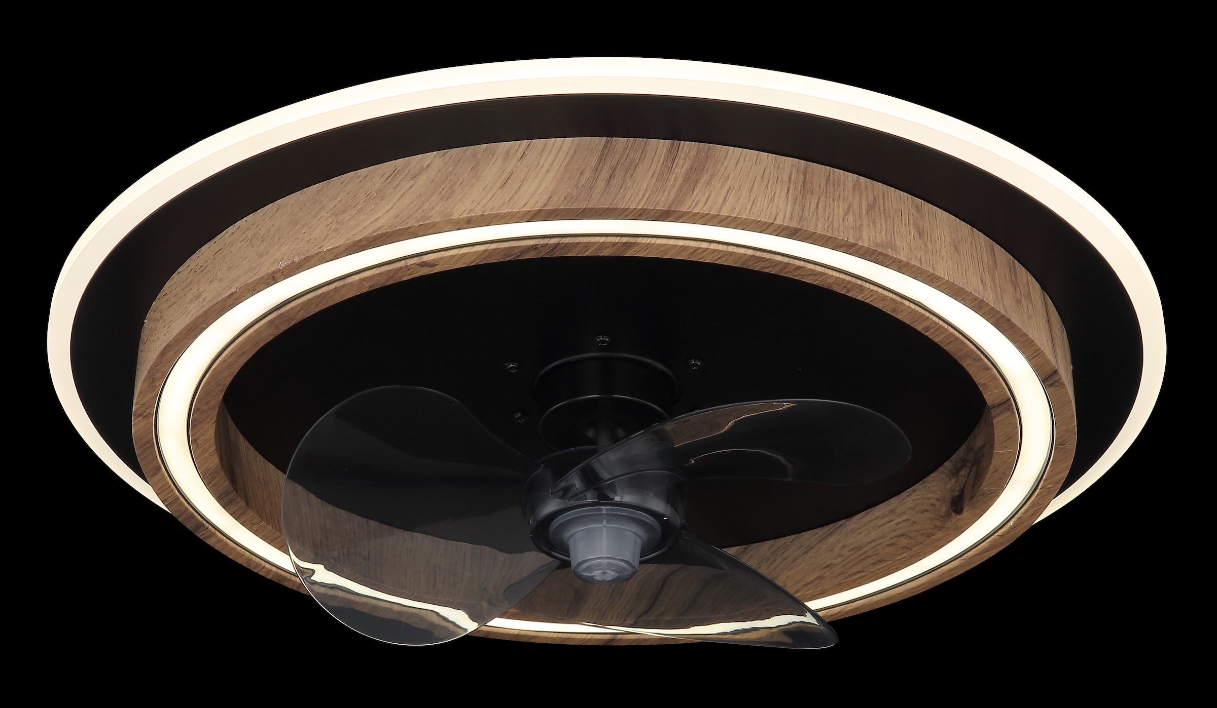 GLOBO LIGHTING Deckenleuchte »BOZAN«, Leuchtmittel LED-Modul | LED fest integriert, Deckenventilator, Deckenlampe, moderner Ventilator, Holz Optik