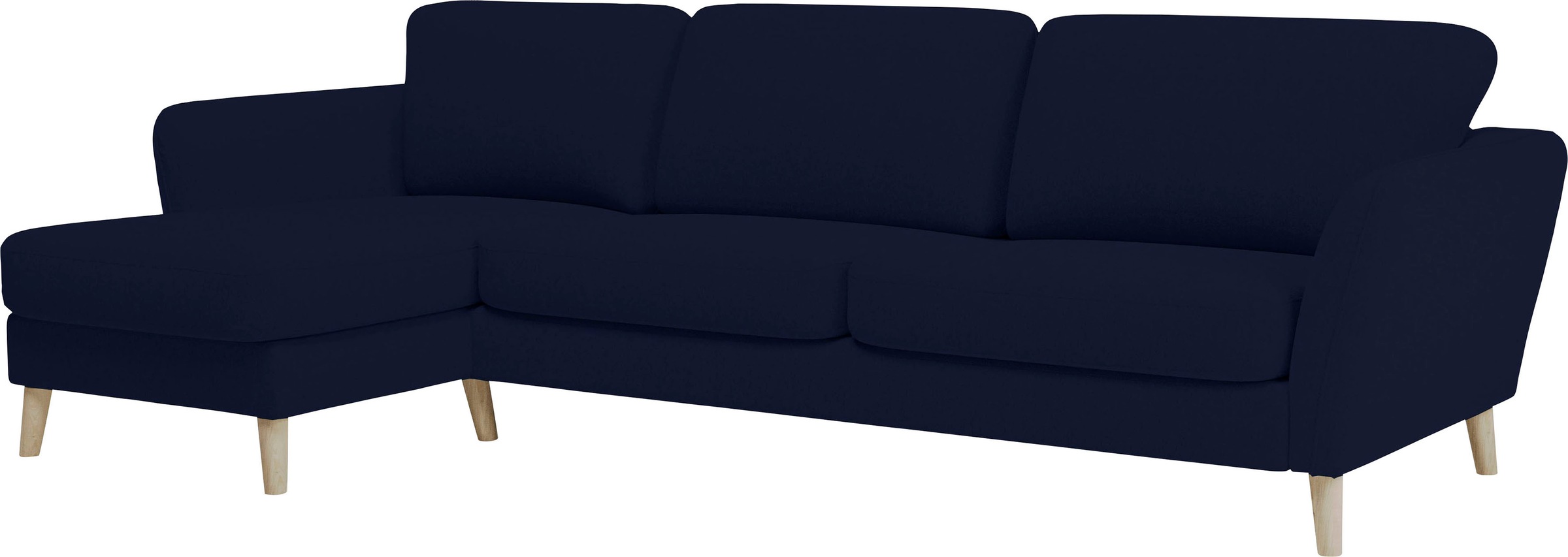 Home affaire Ecksofa »MARSEILLE (279/152cm),L-Form, Rec. rechts/links«, Massivholzbeine aus Eiche, in verschieden Bezügen und Farbvarianten
