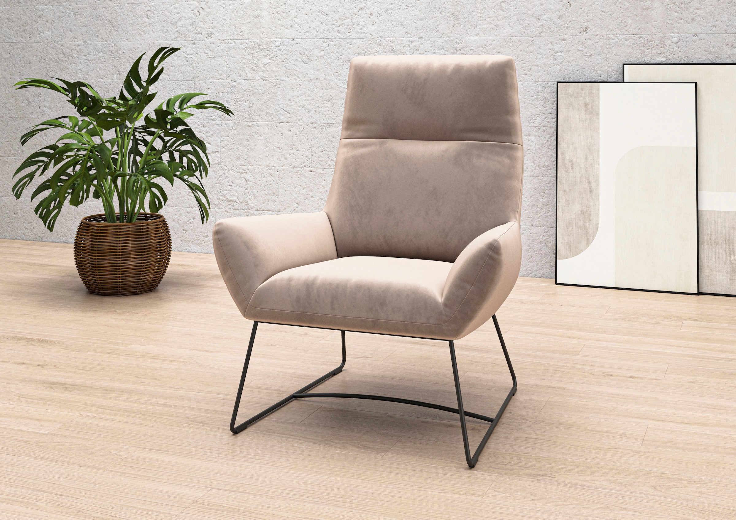 Places of Style Sessel »Basic Relaxsessel«, Extra hohe Rückenlehne