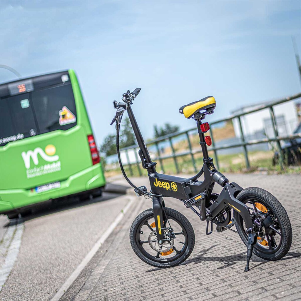 Jeep E-Bikes E-Bike »FR 6020«, 1 Gang, Heckmotor 250 W, (mit Akku-Ladegerät)